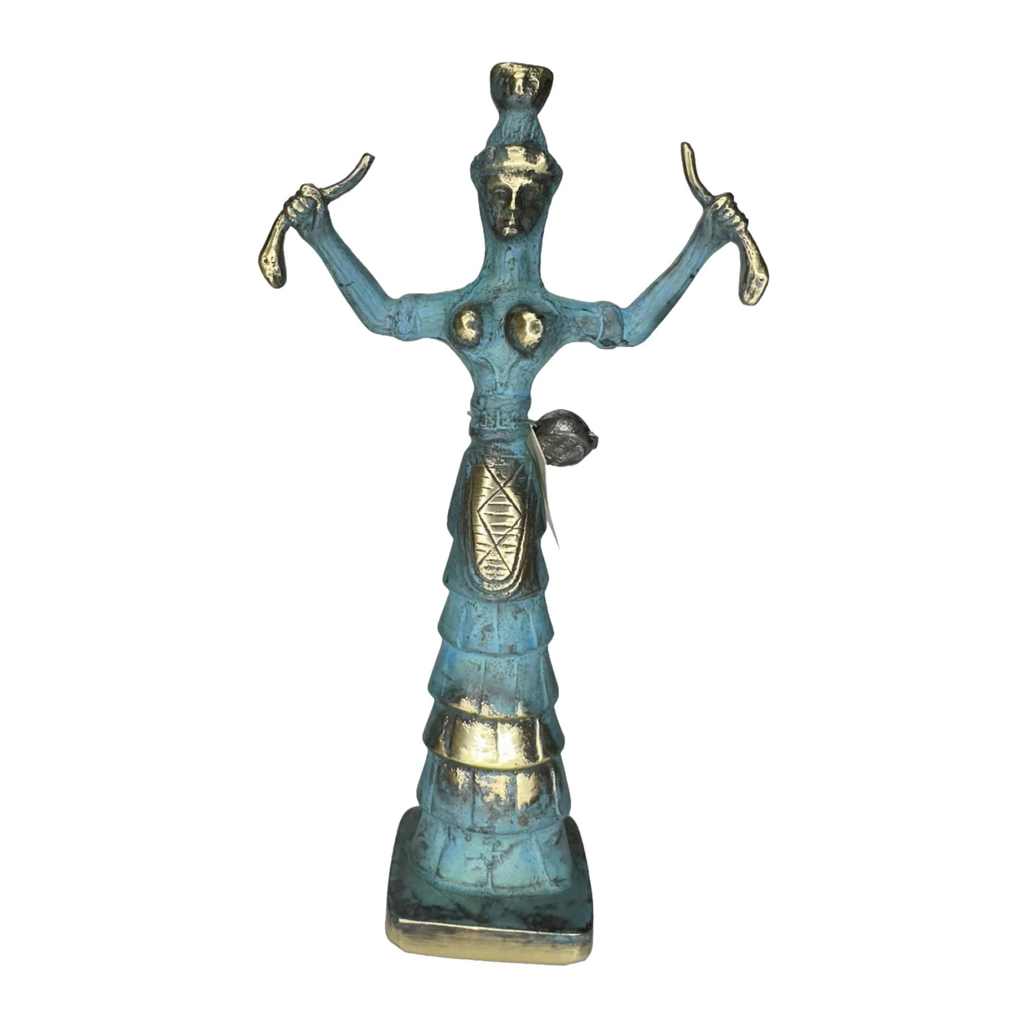 ArtGreka Minoan Snake Goddess Bronze Sculpture — product image 3 of 3