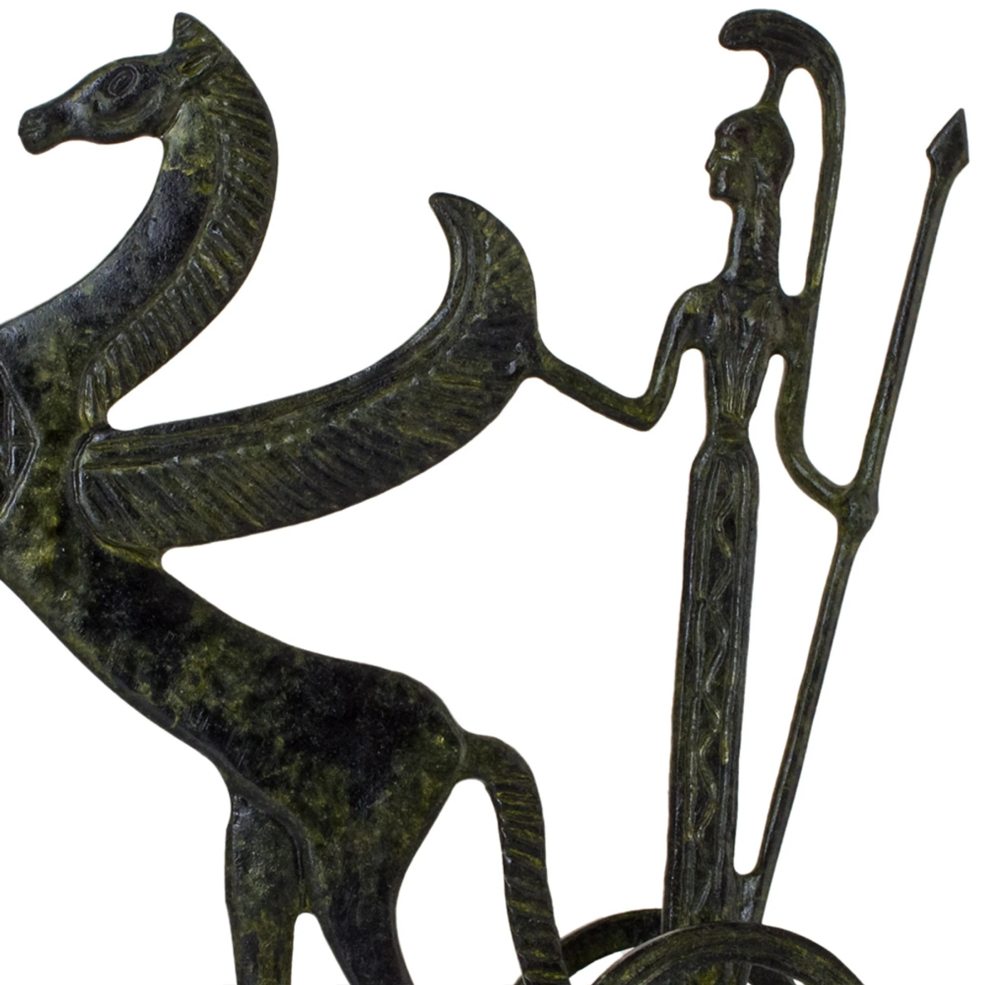 ArtGreka Athena in a Pegasus Chariot Sculpture — product image 2 of 2