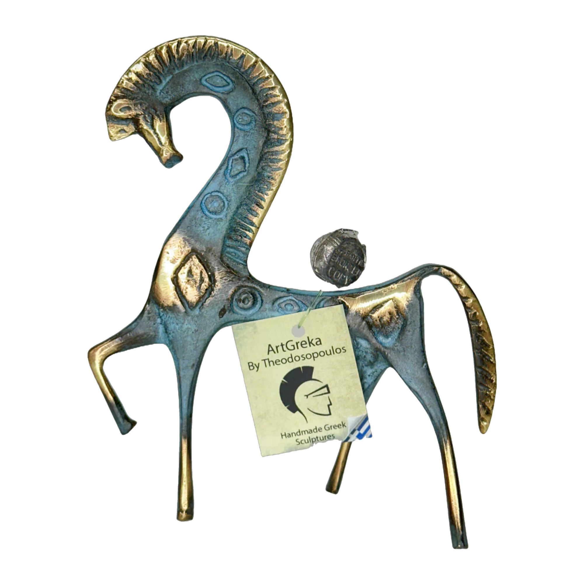 ArtGreka Bowed-Head Horse Bronze Sculpture, Three Sizes — product image 2 of 2