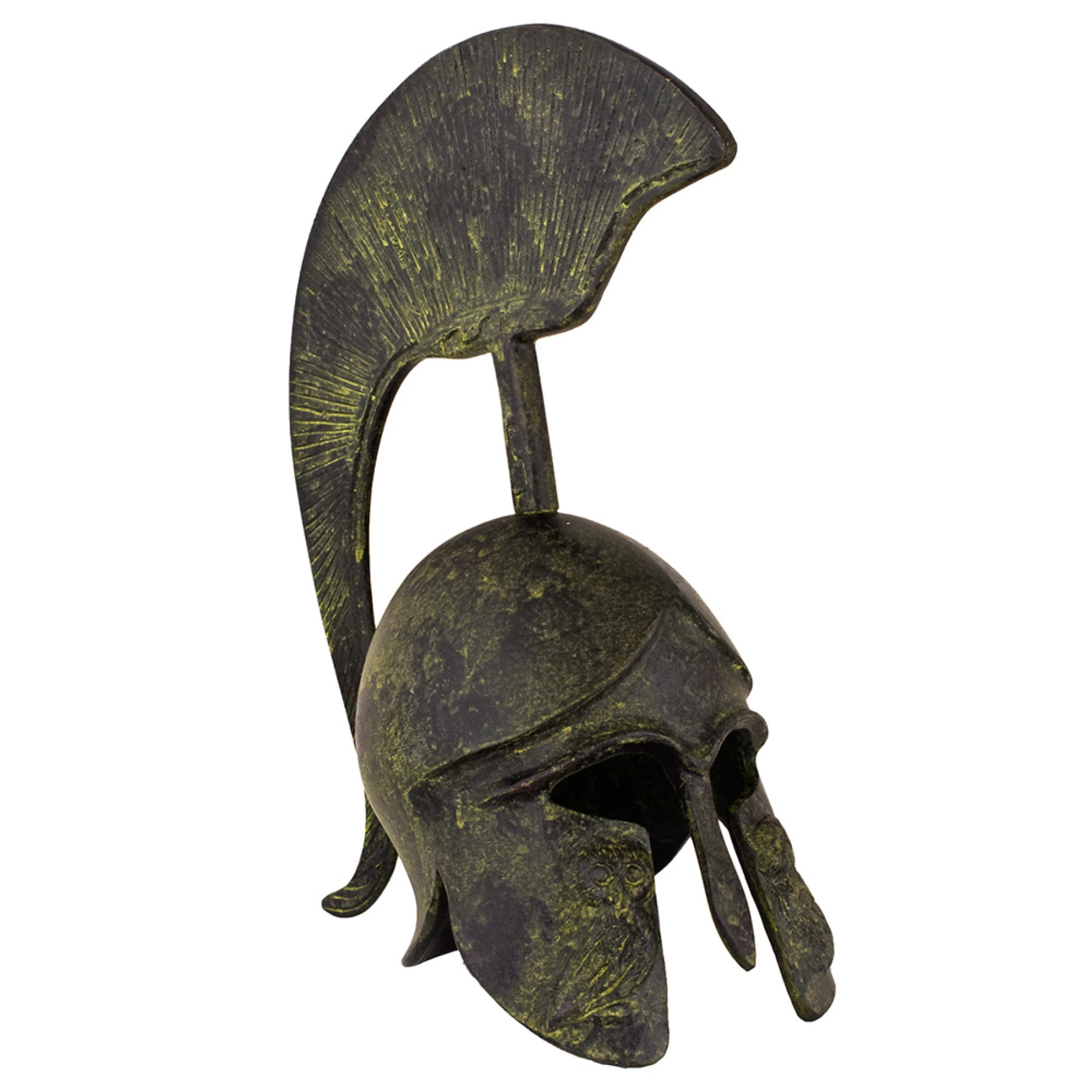 Owl Corinthian Helmet with Tall Crest, 20 cm