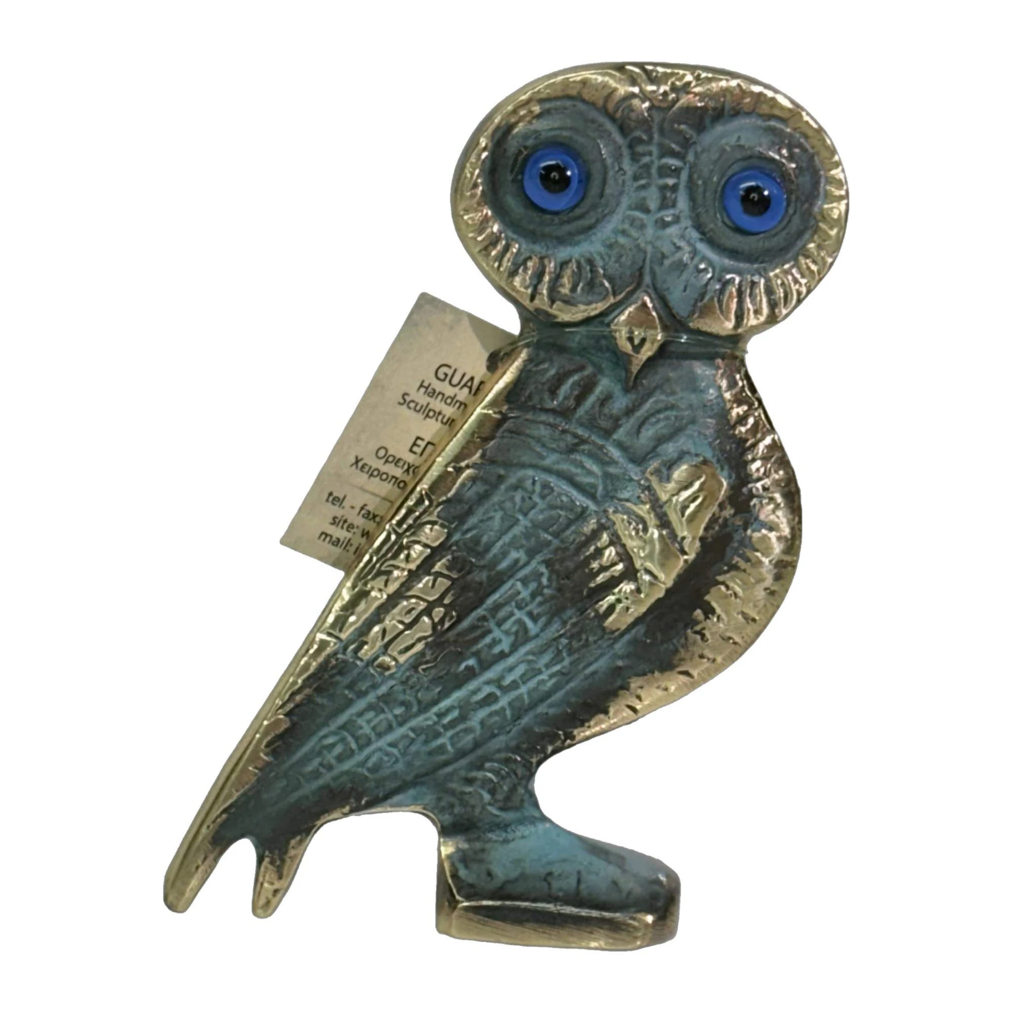 ArtGreka Flat Owl Bronze Sculpture — product image 3 of 3