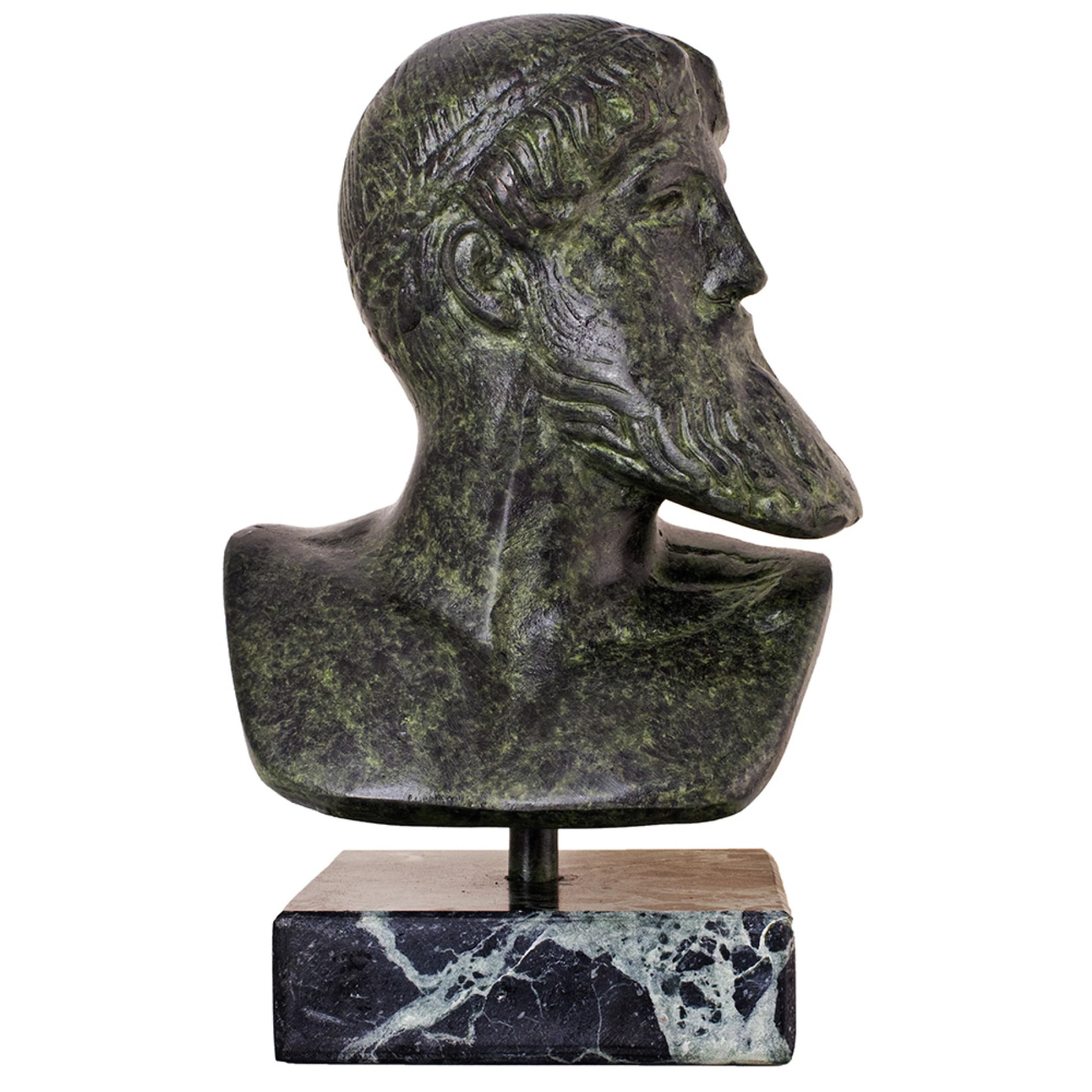 Bust of Poseidon 19 cm Bronze Sculpture