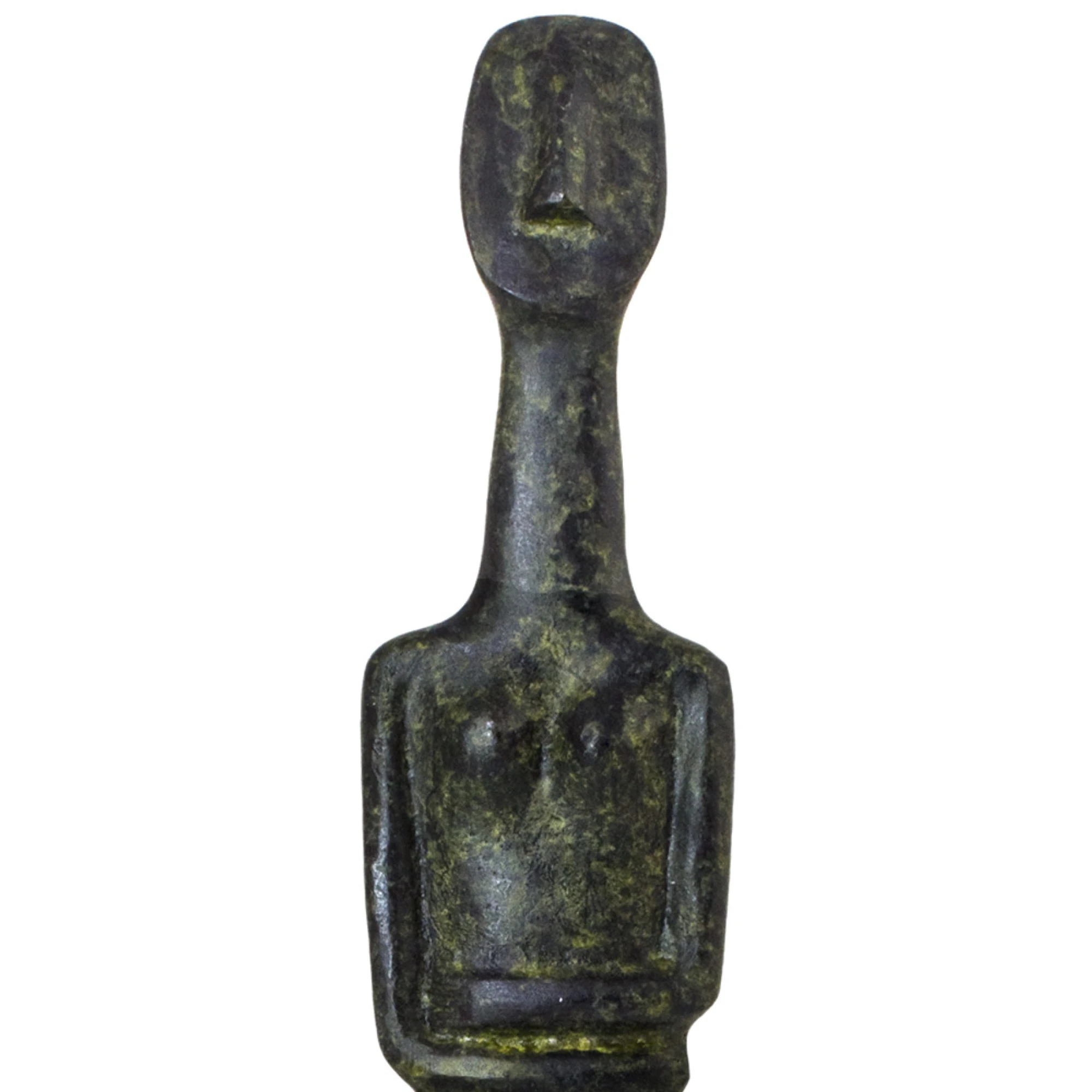 ArtGreka Narrow Cycladic Idol Bronze Sculpture — product image 2 of 2