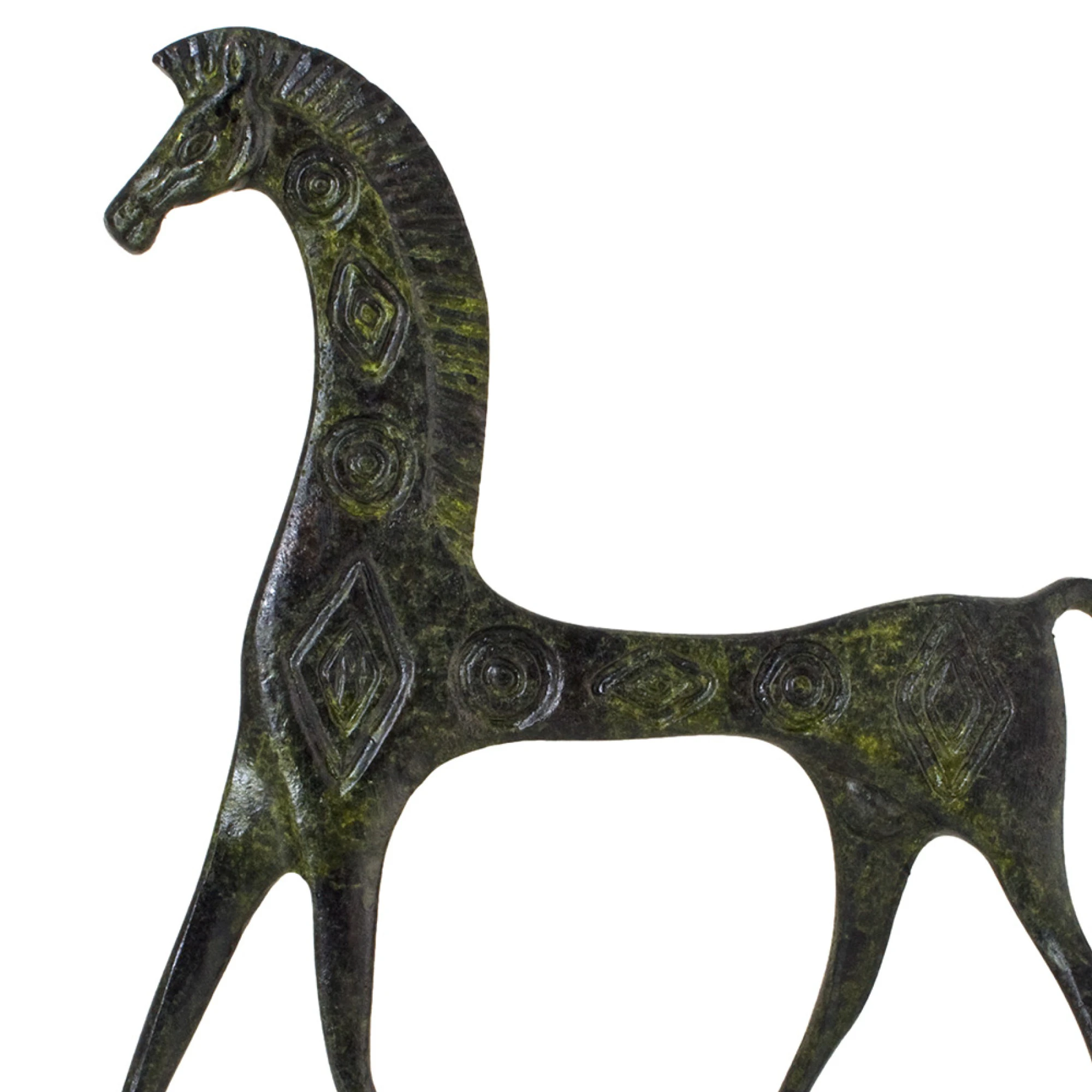 ArtGreka Geometric Horse of Mycenae Bronze Sculpture — product image 2 of 3