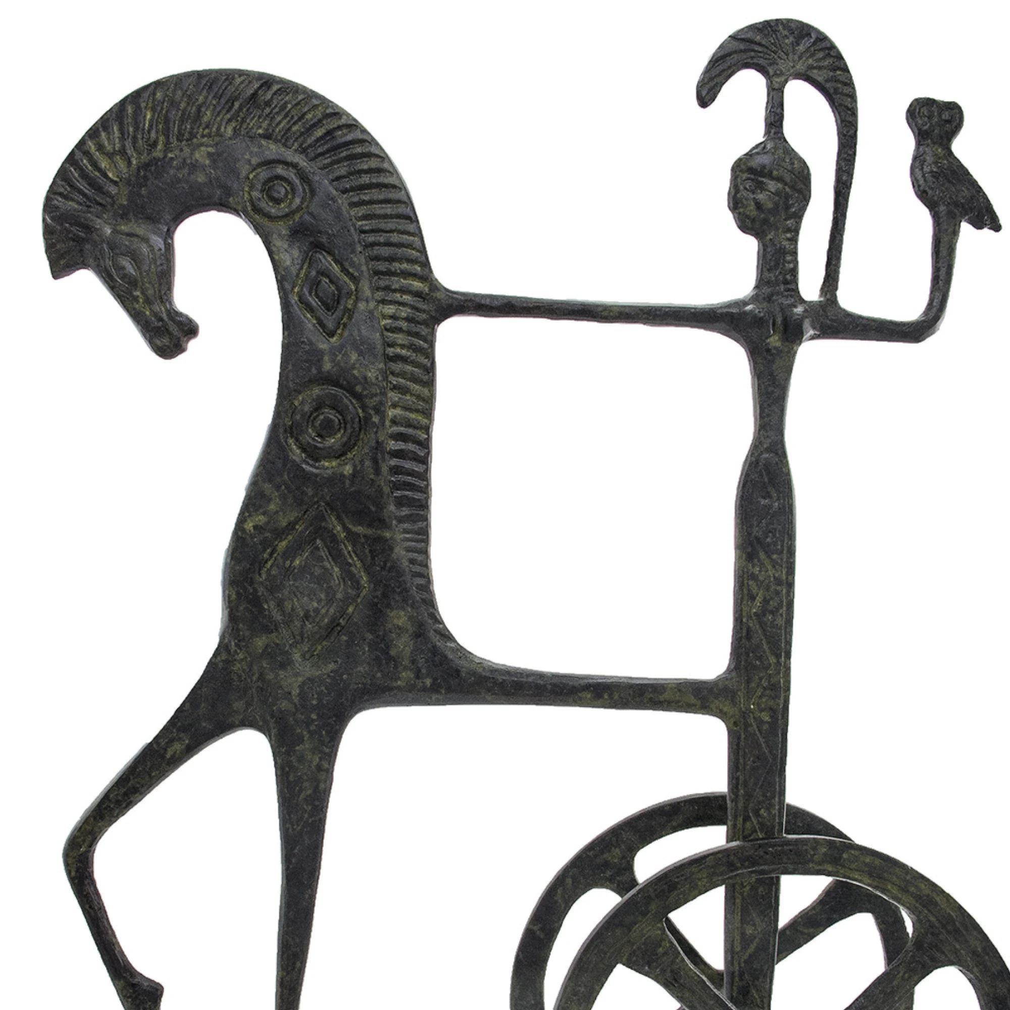 ArtGreka Athena Chariot with Owl Bronze Sculpture — product image 2 of 3