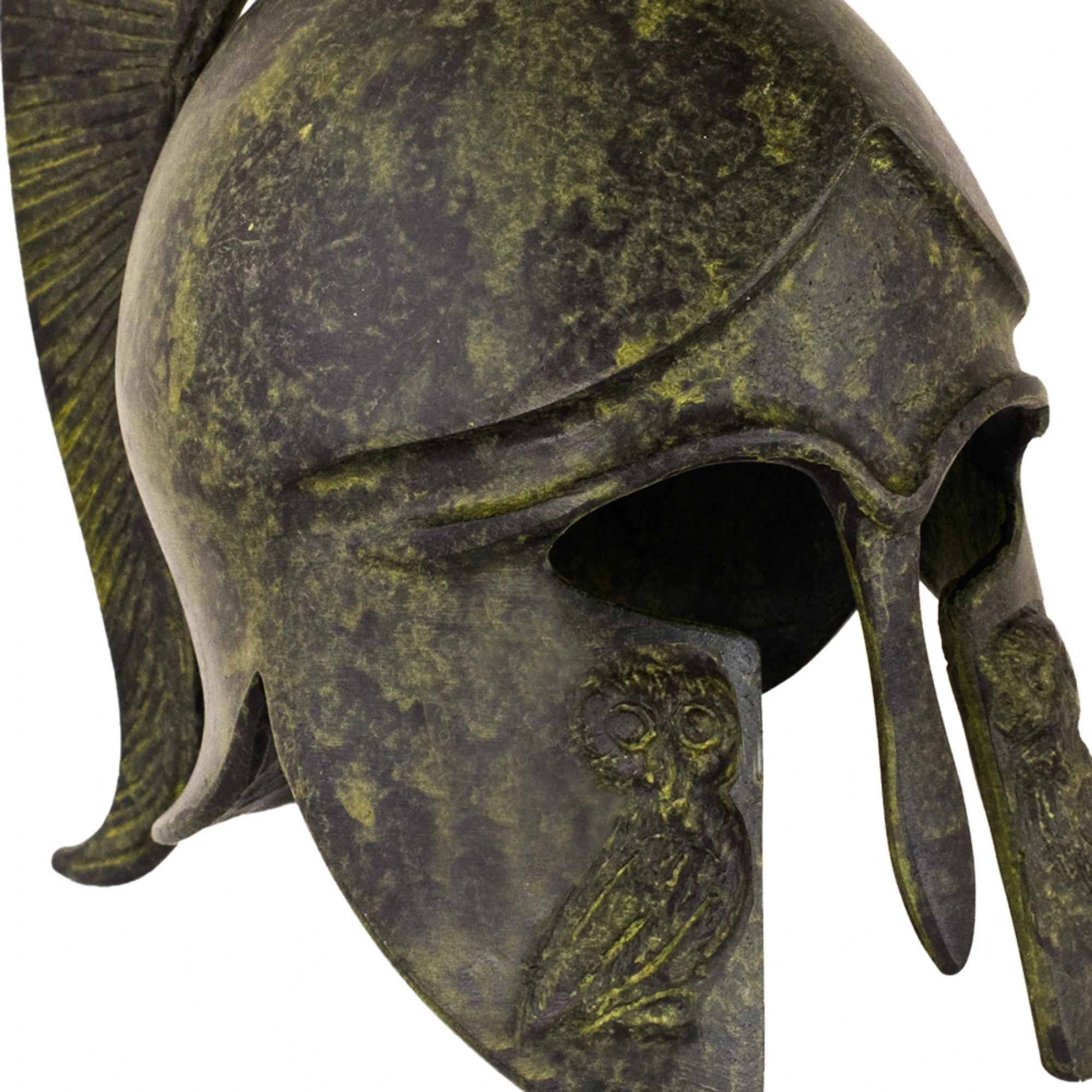 ArtGreka Owl Corinthian Helmet with Short Crest — product image 2 of 2
