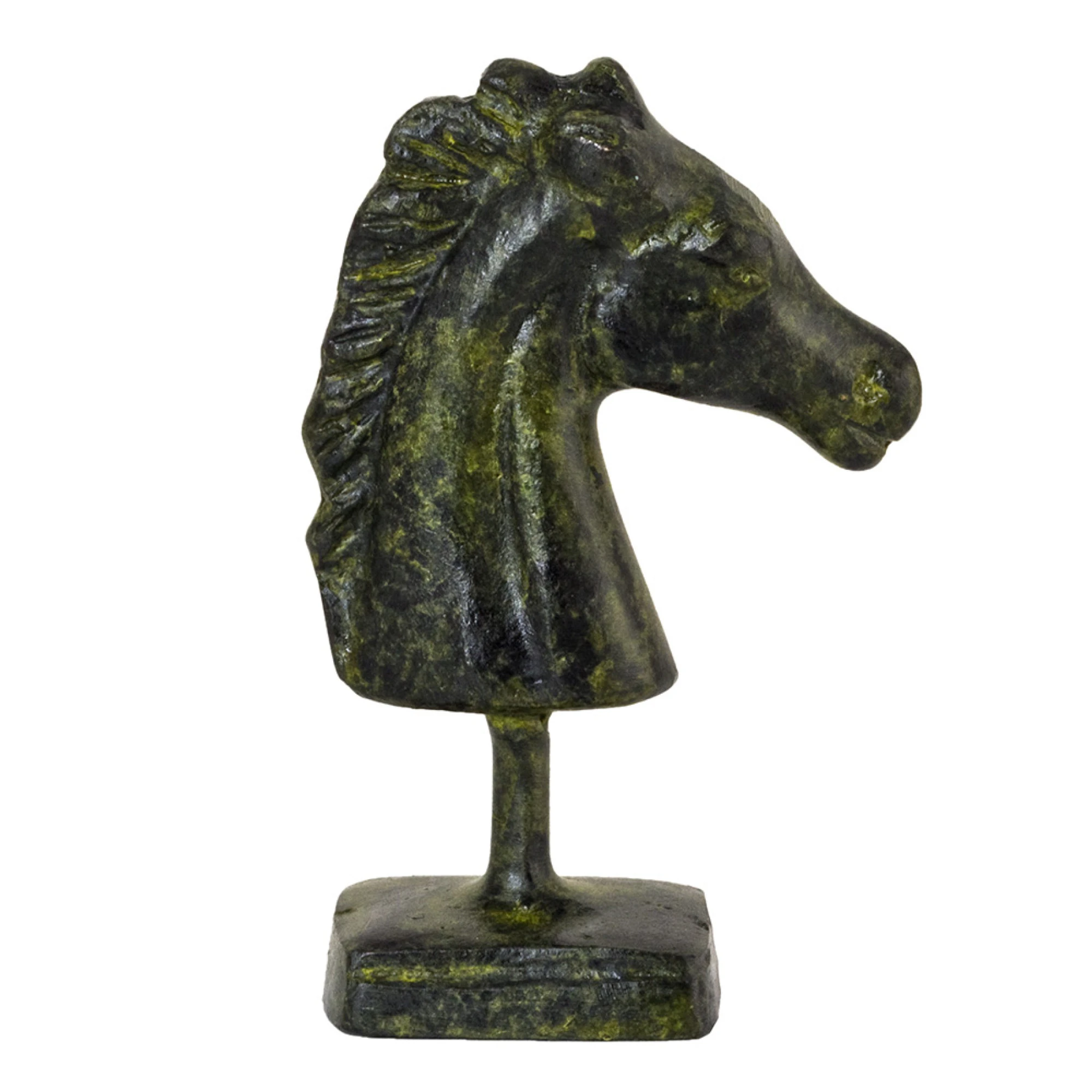 Horse Head Bronze Sculpture