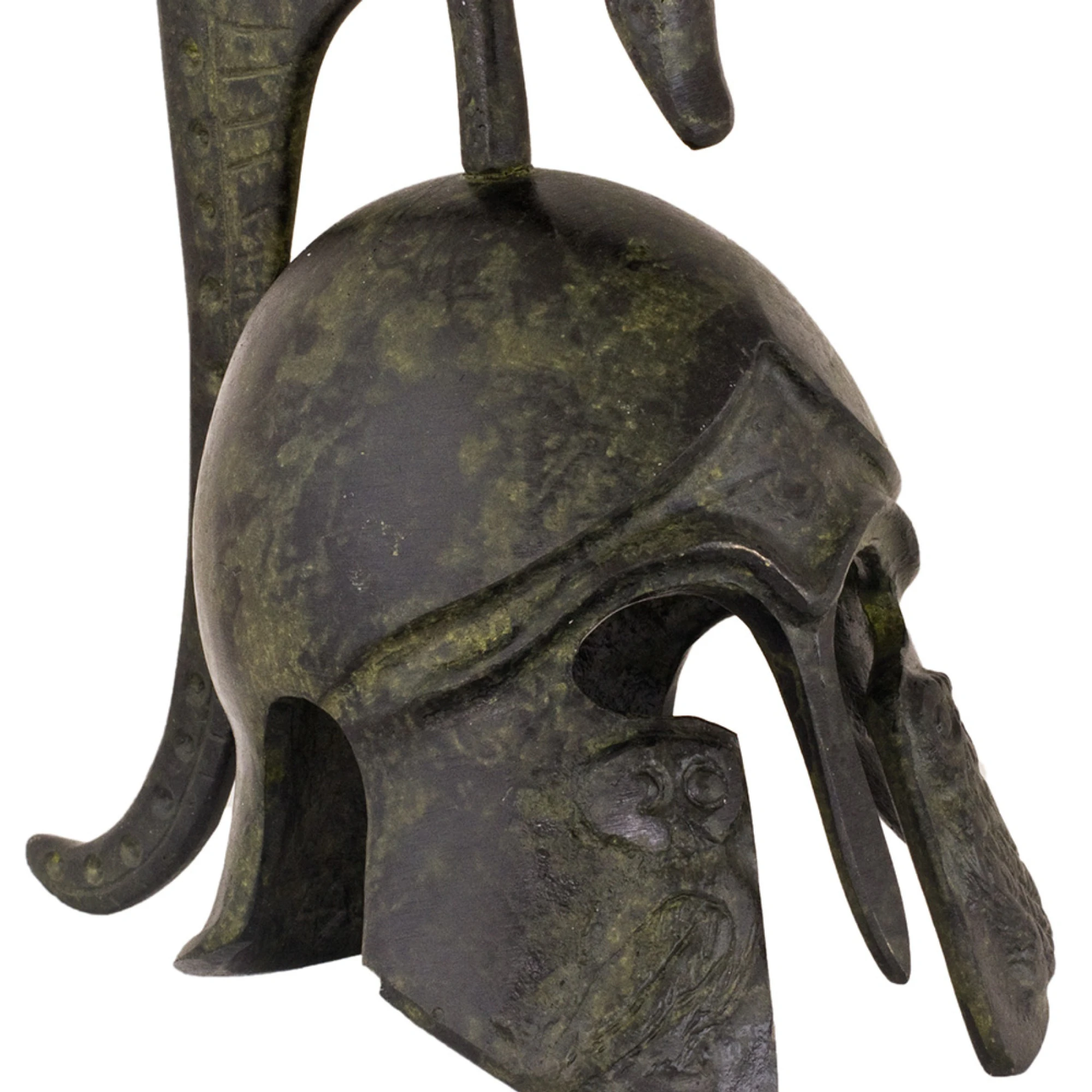 ArtGreka Owl Corinthian Helmet with Tall Studded Crest, 16 cm — product image 2 of 2