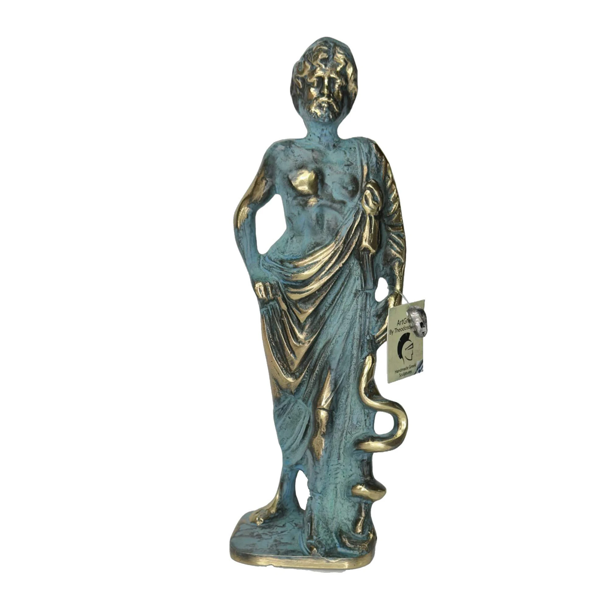 ArtGreka Asclepius Solid Bronze Sculpture — product image 3 of 3