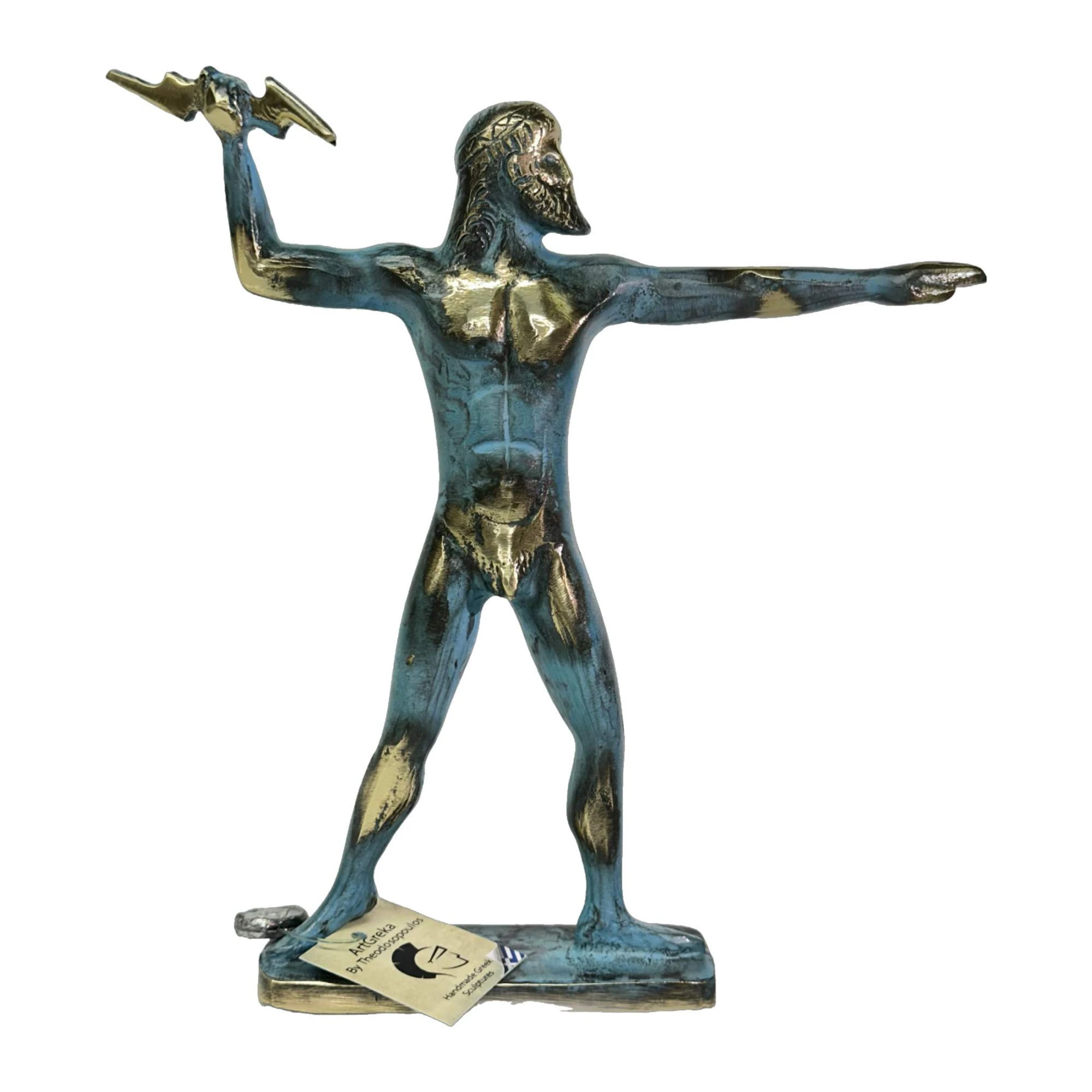 ArtGreka Zeus with Thunderbolt Solid Sculpture — product image 3 of 3