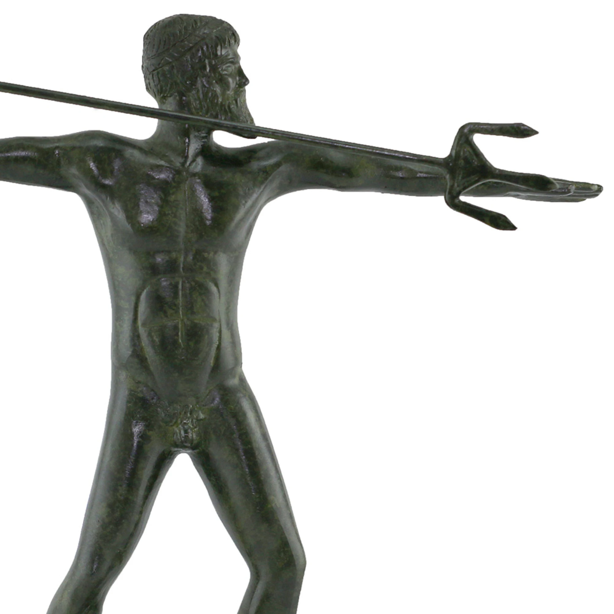 ArtGreka Poseidon Raising His Trident Solid Sculpture — product image 2 of 2