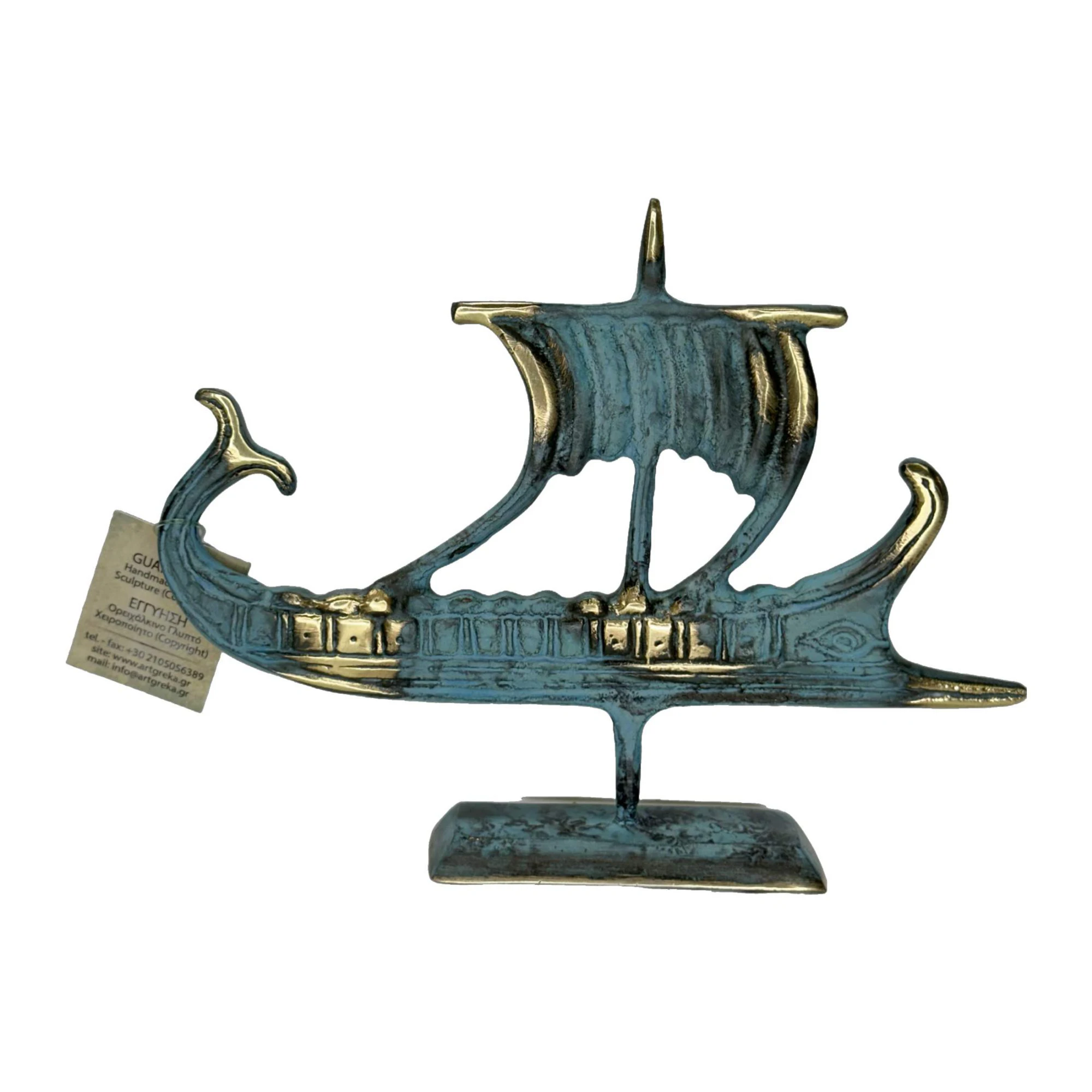 ArtGreka Flat Ancient Greek Trireme Sculpture — product image 3 of 3