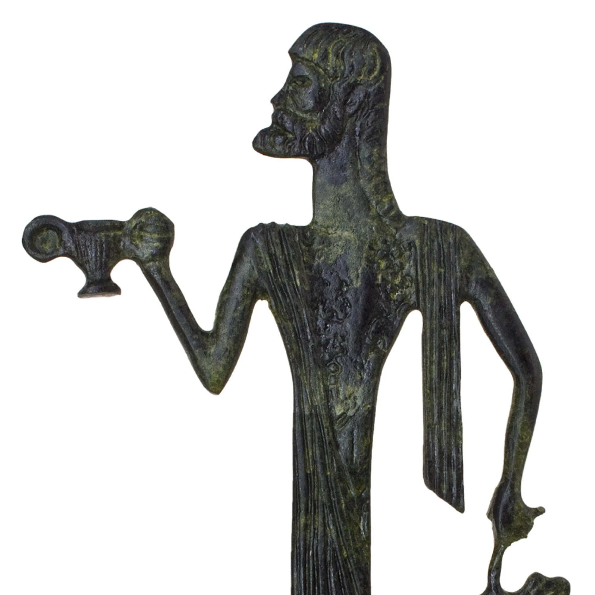 ArtGreka Dionysus with Wine and Grapes Sculpture — product image 2 of 3