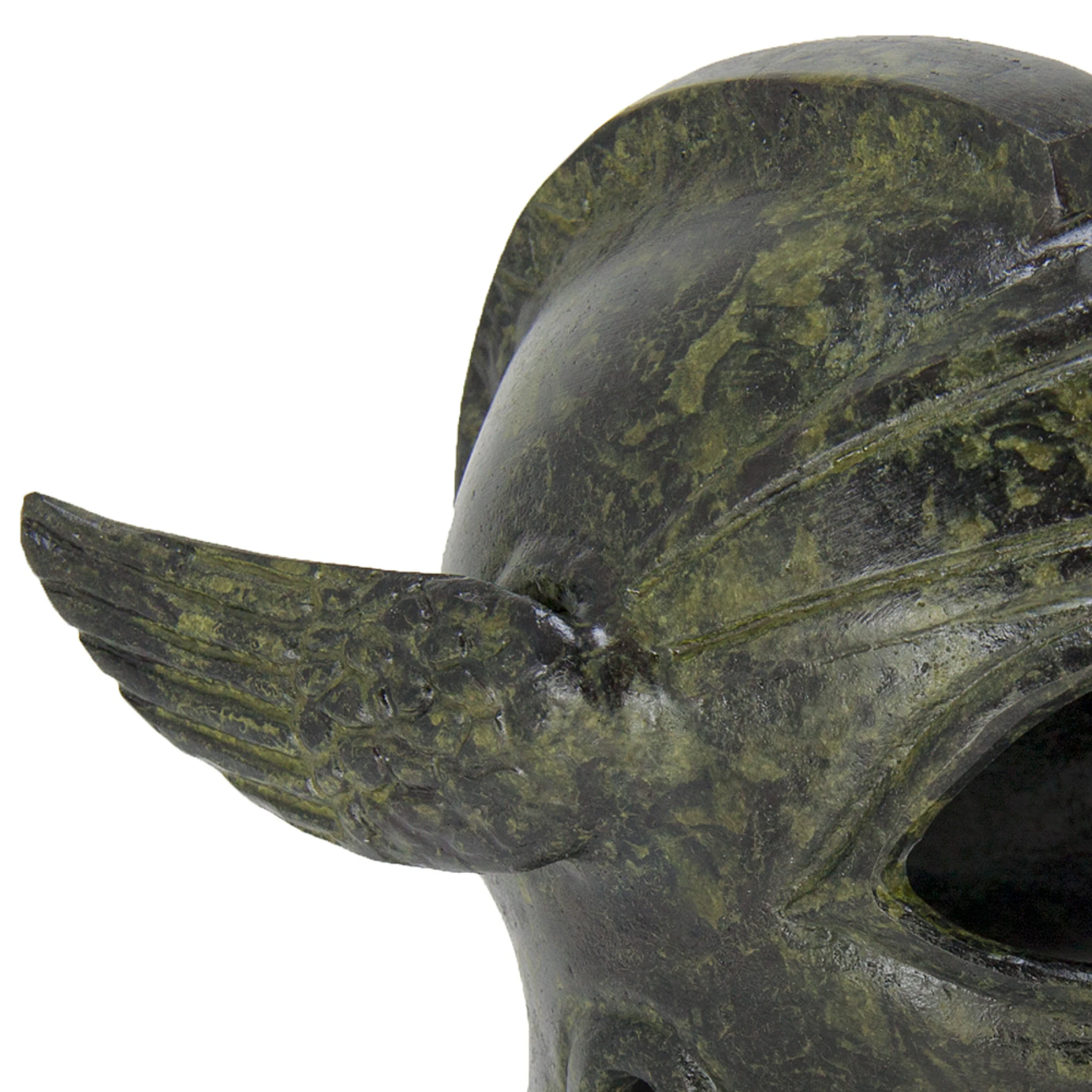 ArtGreka Winged Corinthian Helmet Bronze Sculpture — product image 2 of 3