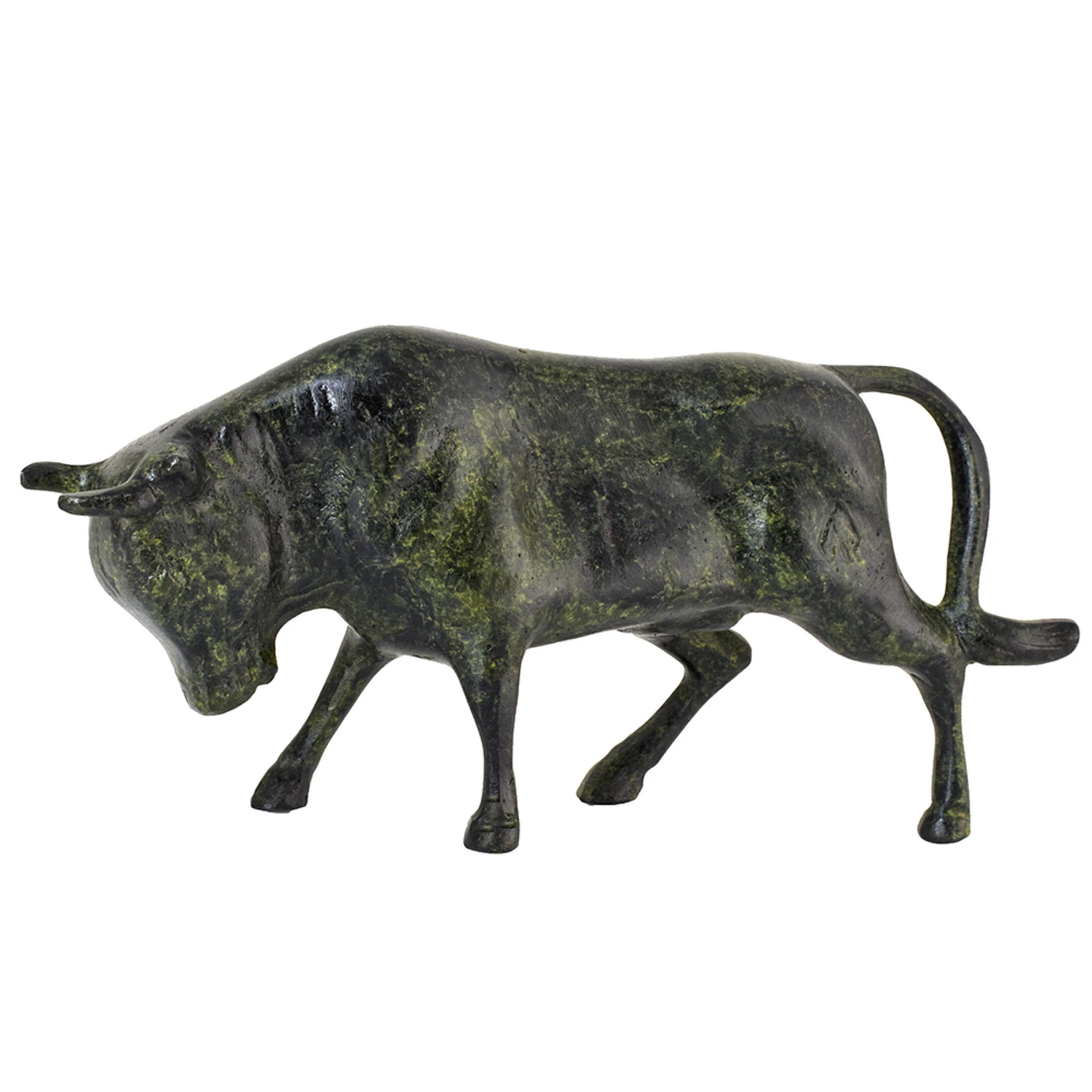 Cretan Bull Bronze Sculpture