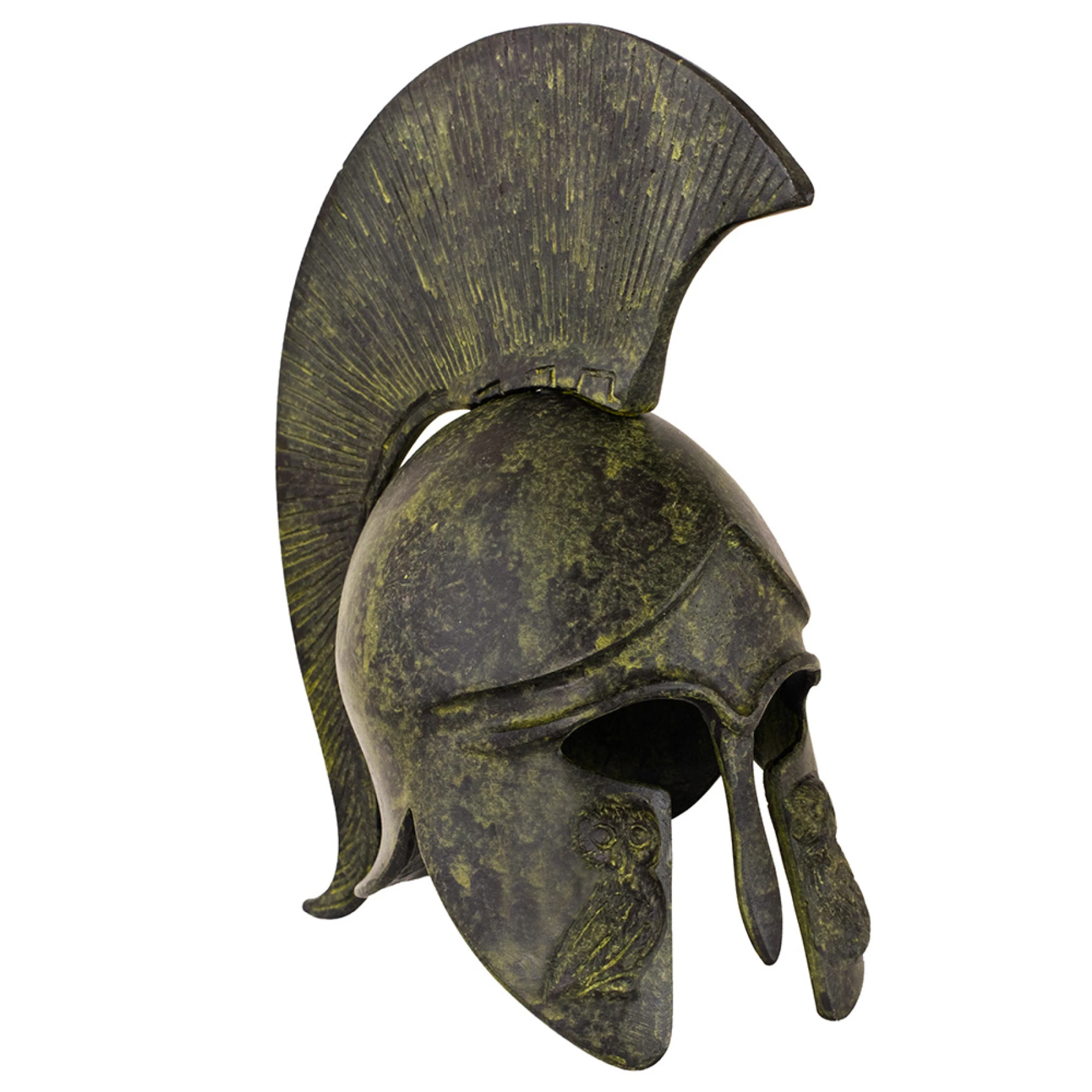 Owl Corinthian Helmet with Short Crest
