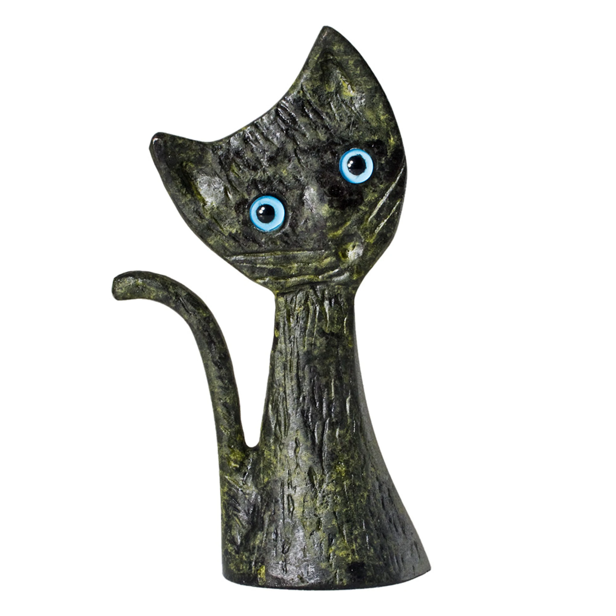 Cat Figure without Base Bronze Sculpture