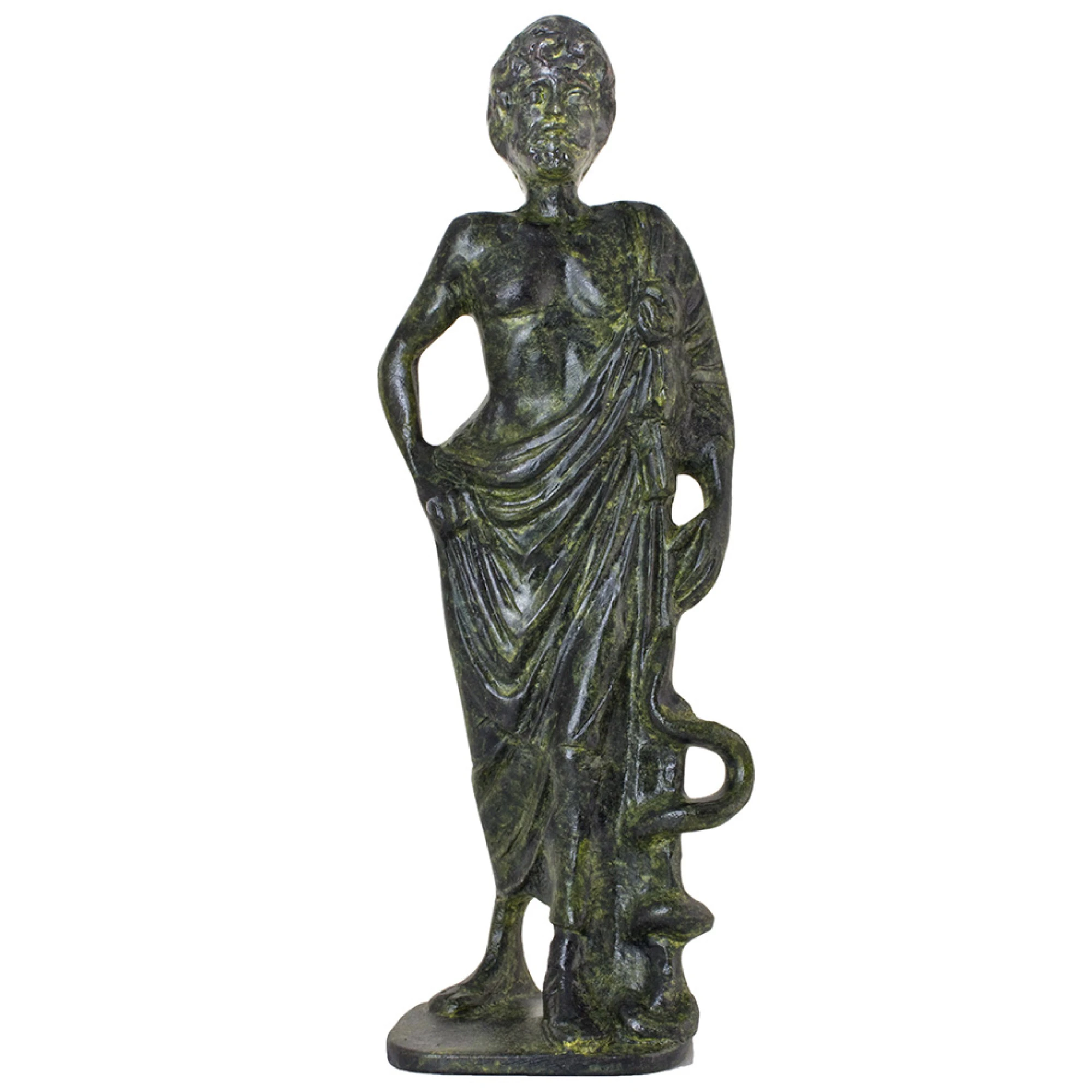 Asclepius Solid Bronze Sculpture