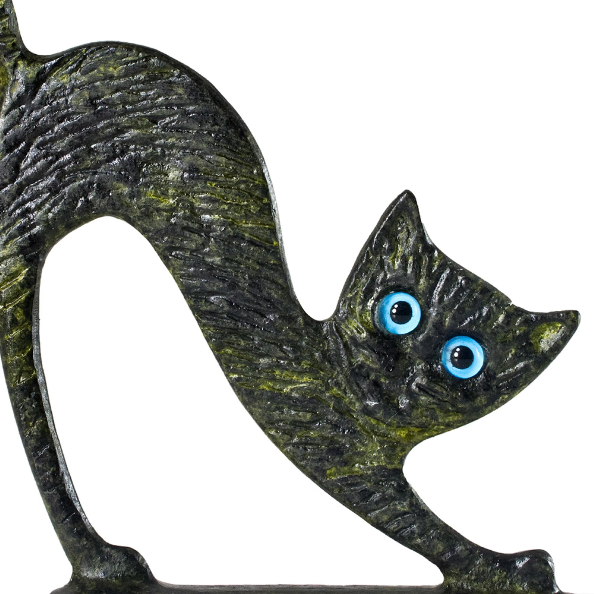 ArtGreka Kneeling Cat with Base Bronze Sculpture — product image 2 of 2