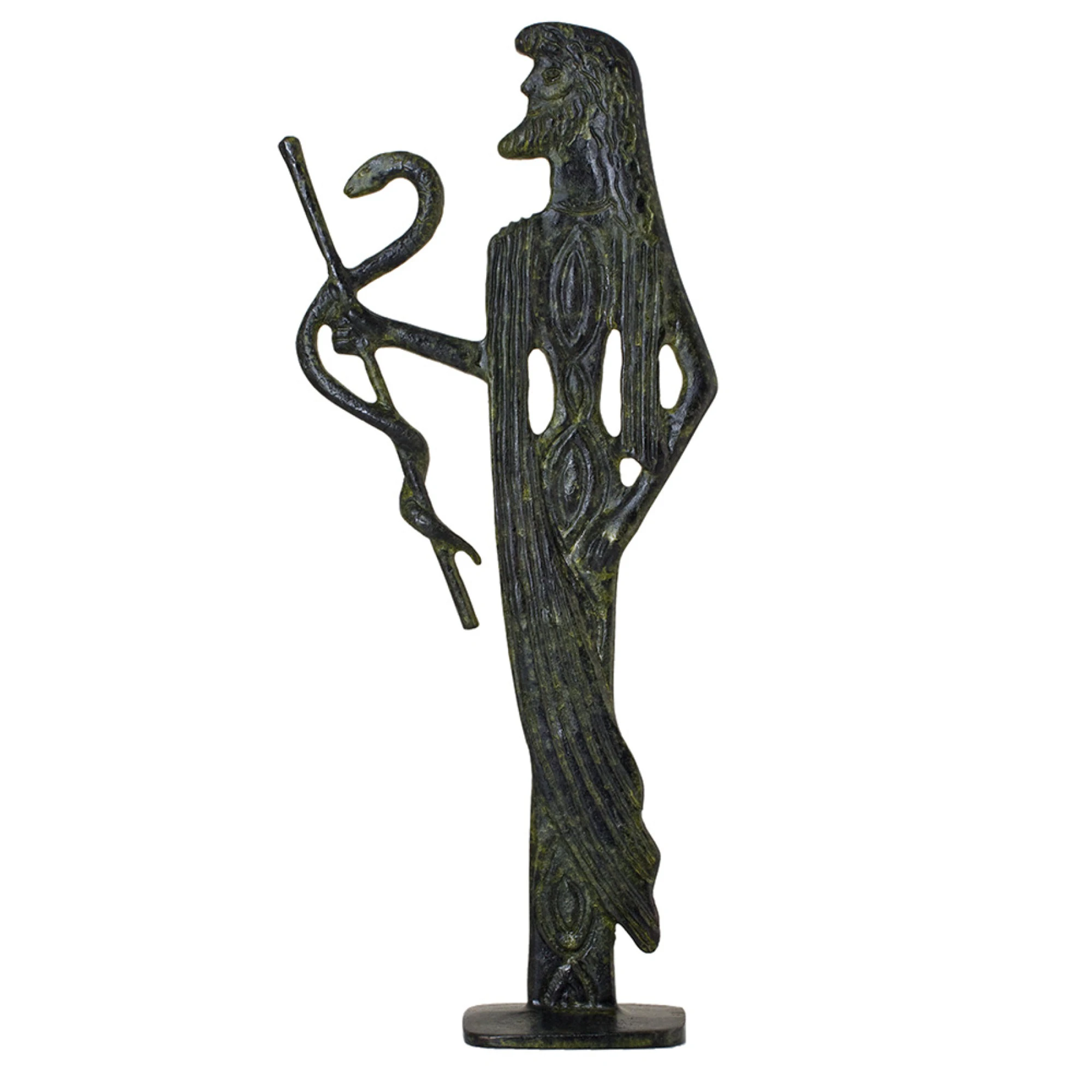 Asclepius, Greek God of Healing Sculpture