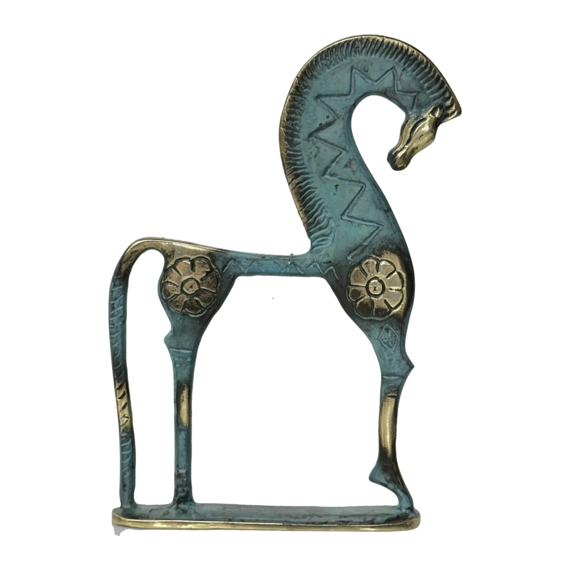 ArtGreka Bowed-Head Horse with Base Flat Sculpture — product image 2 of 2