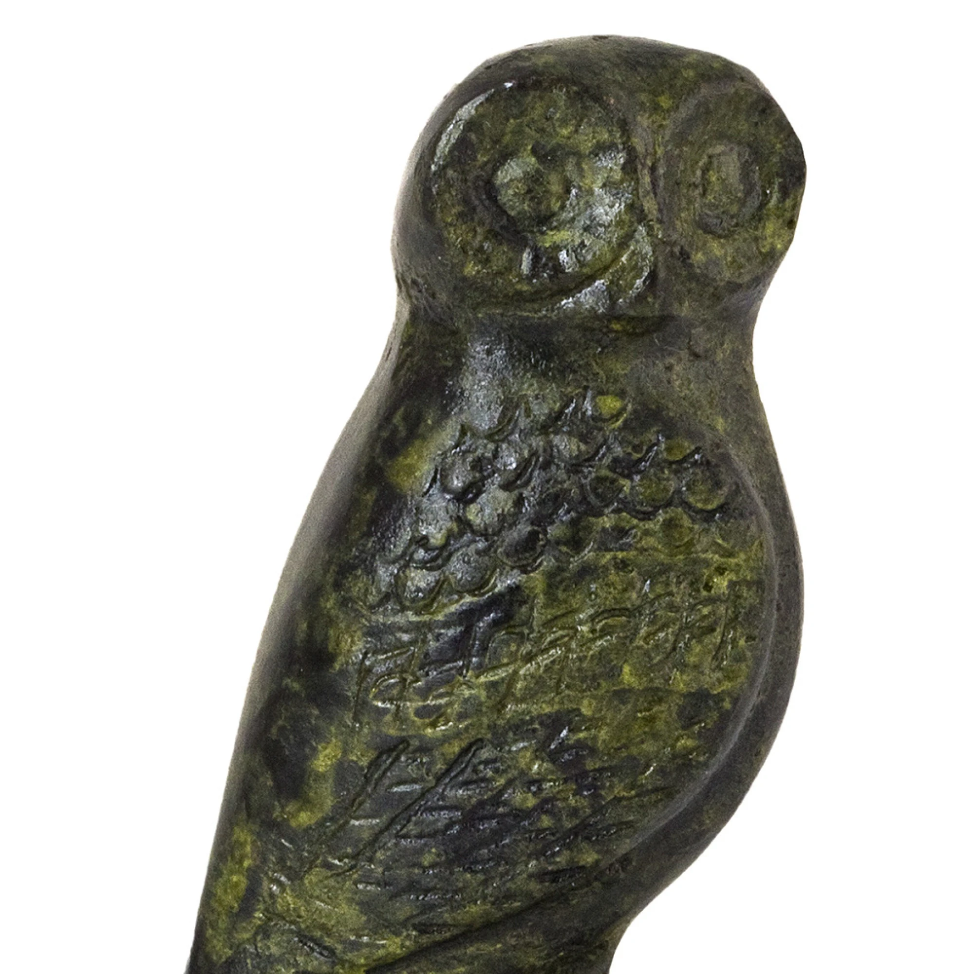 ArtGreka Solid Owl with Tail Bronze Sculpture — product image 2 of 2