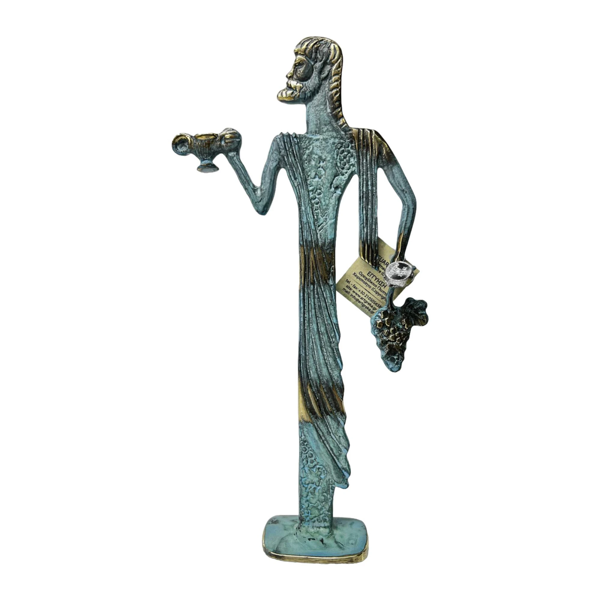ArtGreka Dionysus with Wine and Grapes Sculpture — product image 3 of 3
