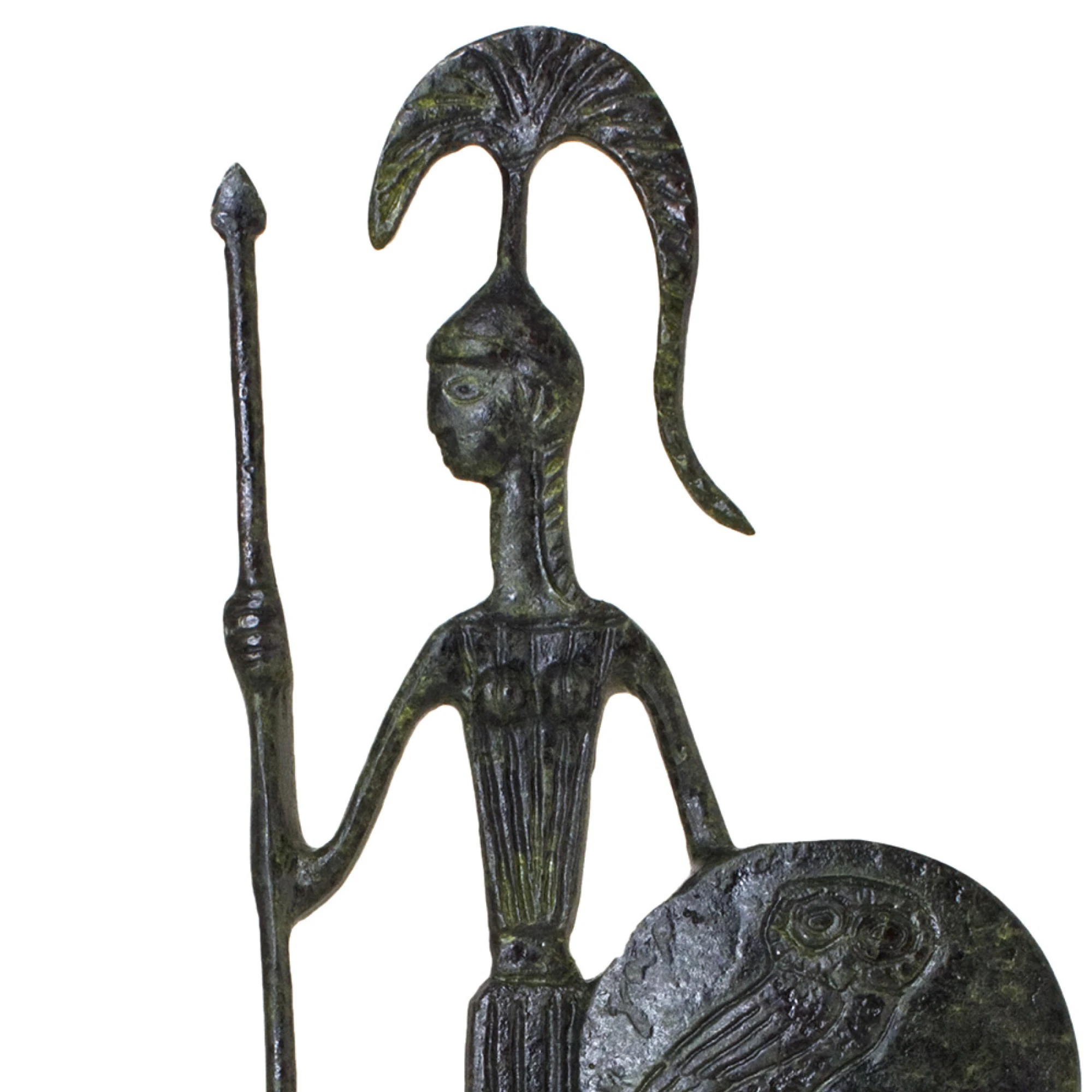 ArtGreka Athena with Shield and Spear Bronze Sculpture — product image 2 of 3