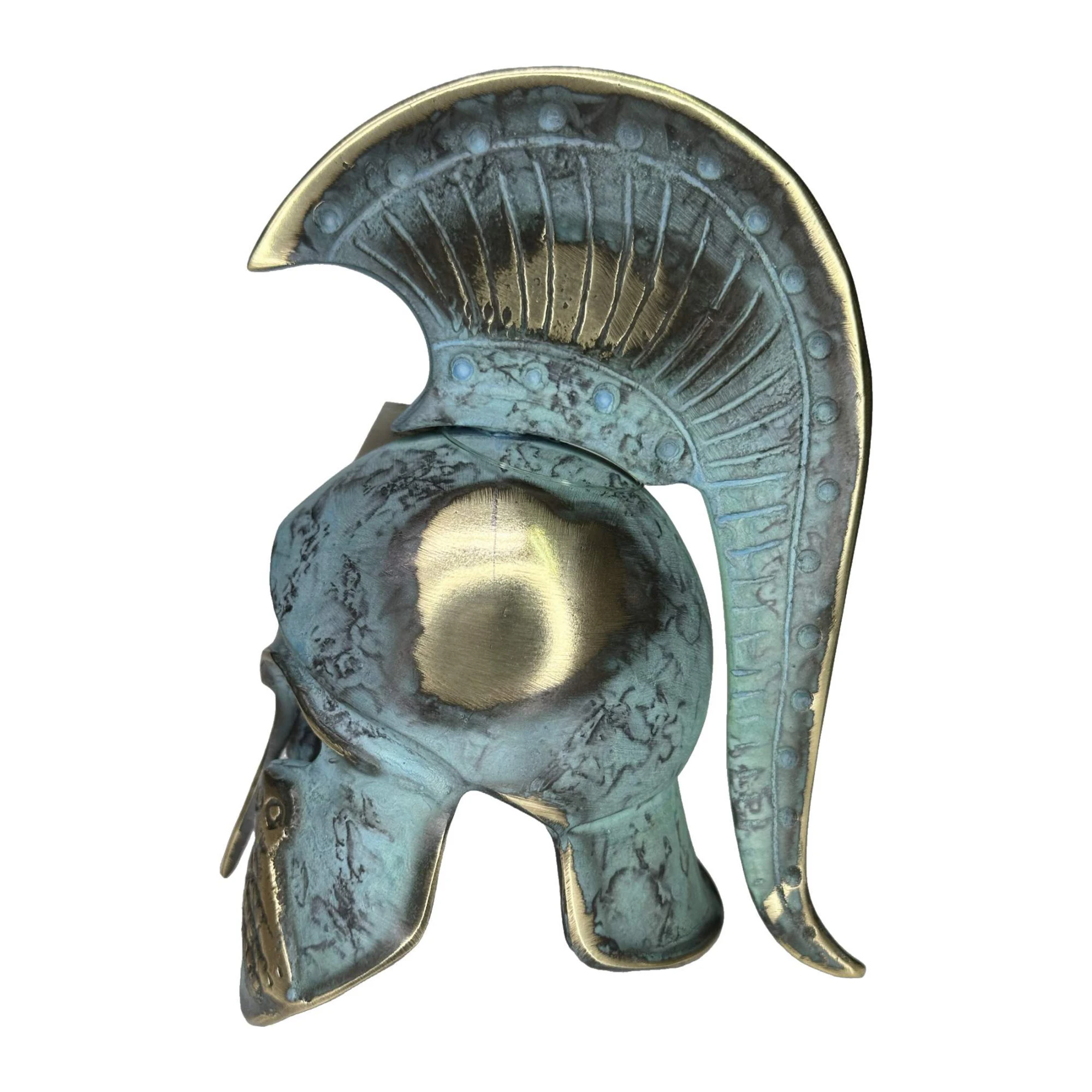 ArtGreka Owl Corinthian Helmet with Short Studded Crest — product image 4 of 5