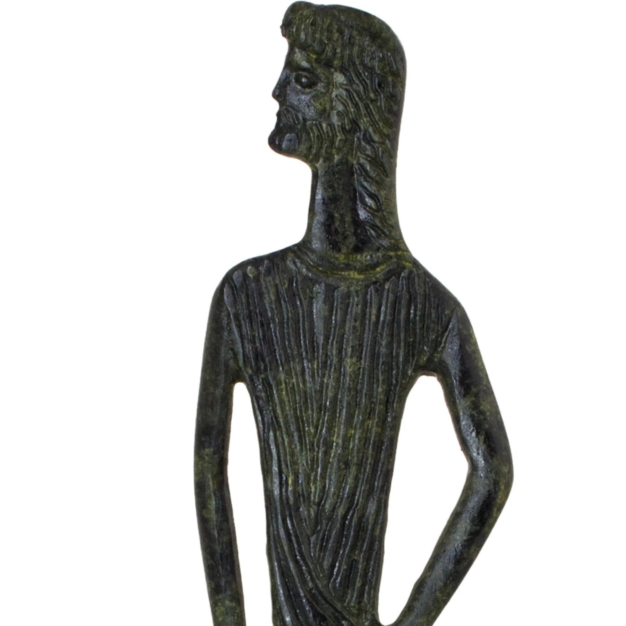 ArtGreka Hippocrates with Serpent-Entwined Rod Sculpture — product image 2 of 2