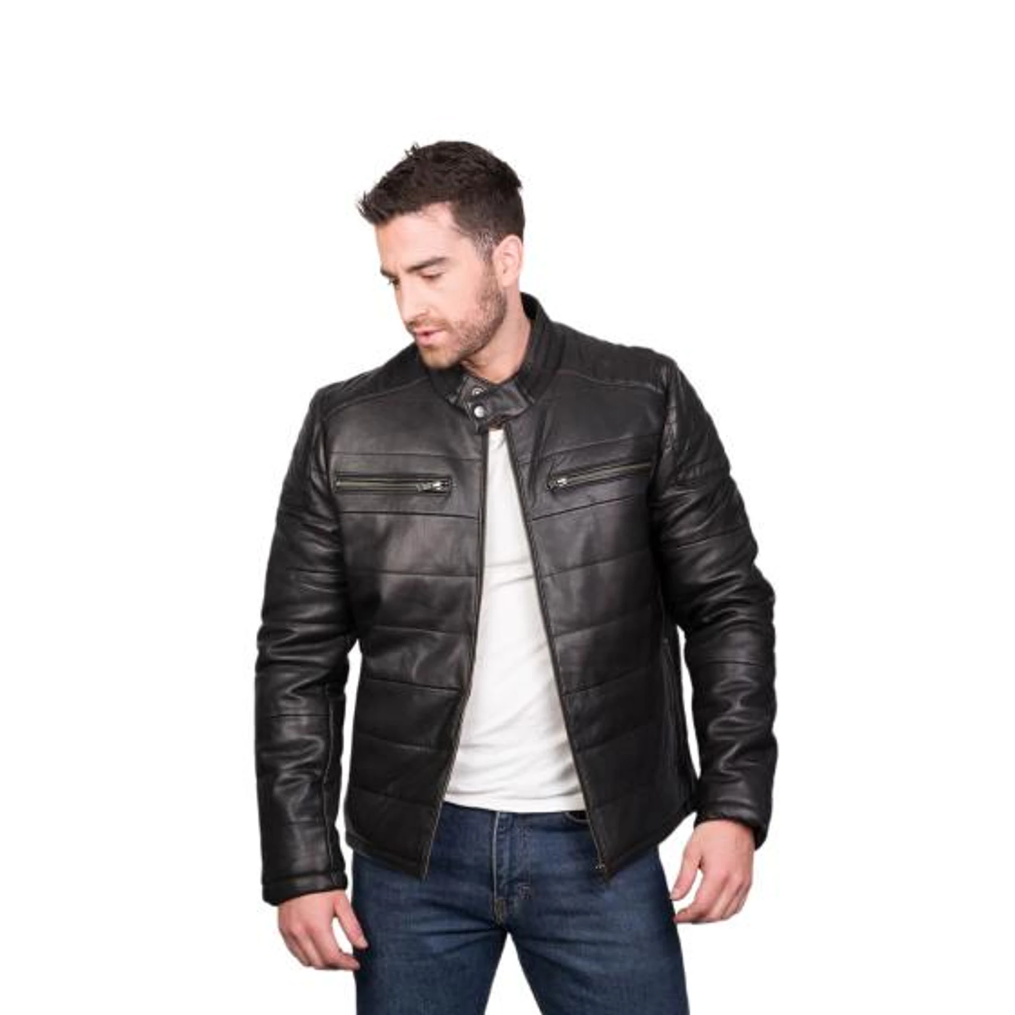 Men's Leather Jacket TLM0125