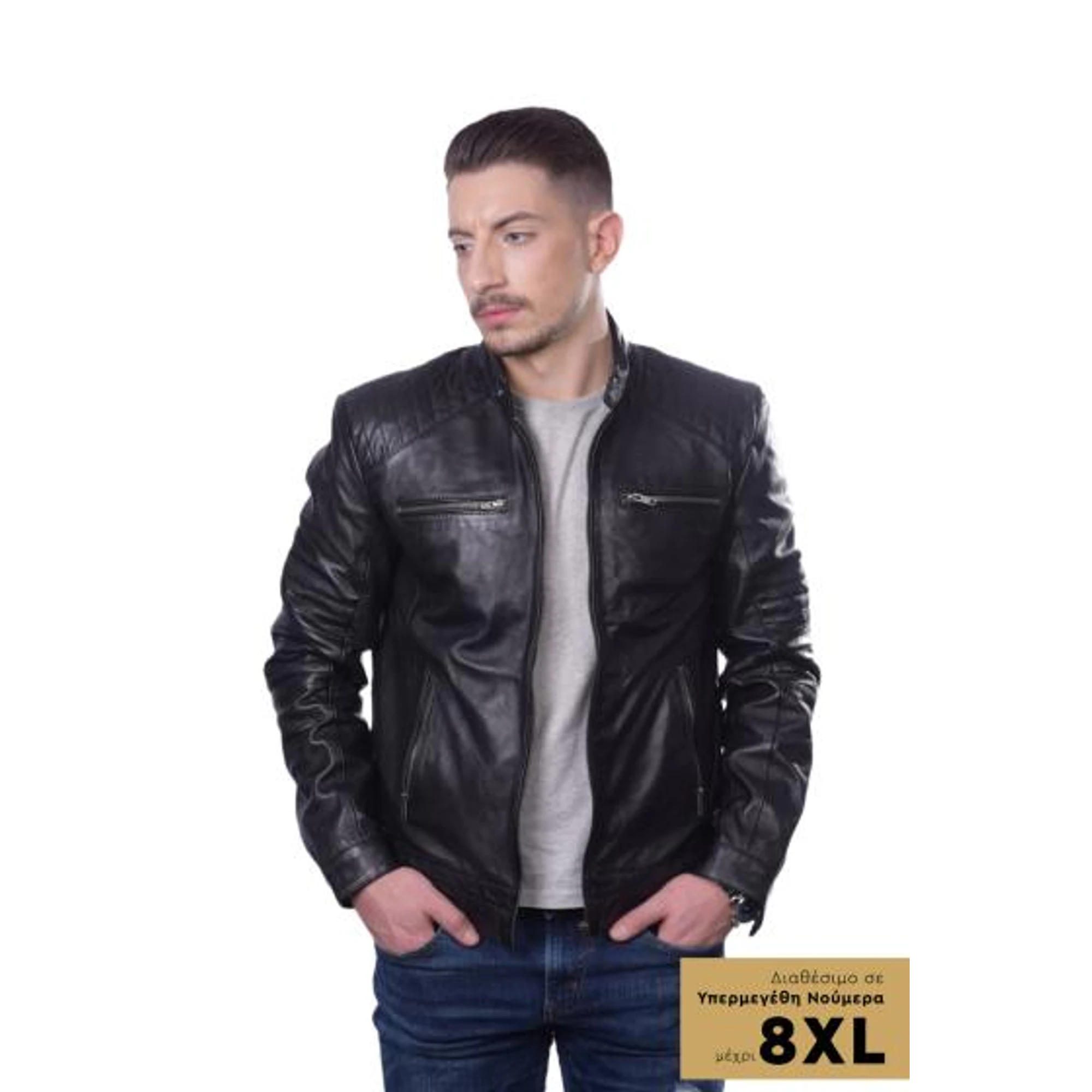 Men's Leather Jacket TLM0006