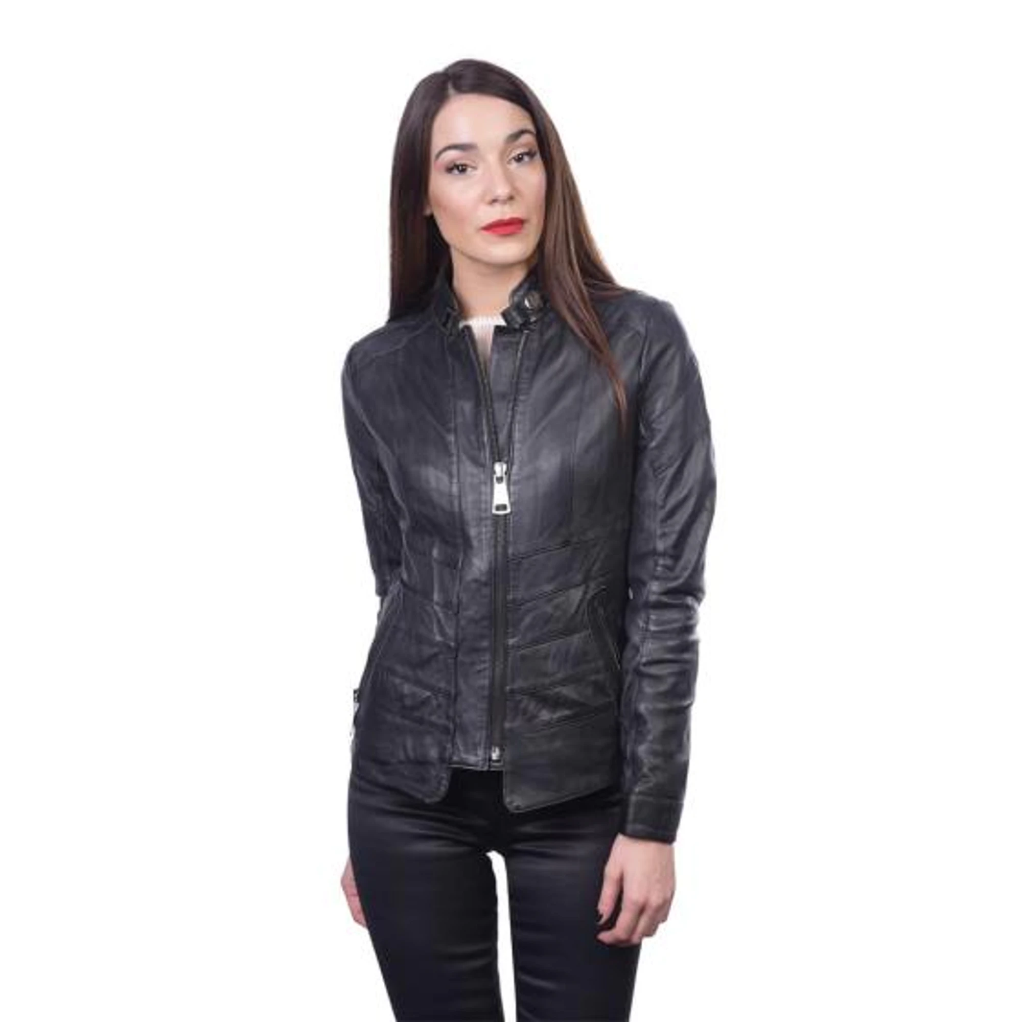 Women's Leather Jacket TLW0011