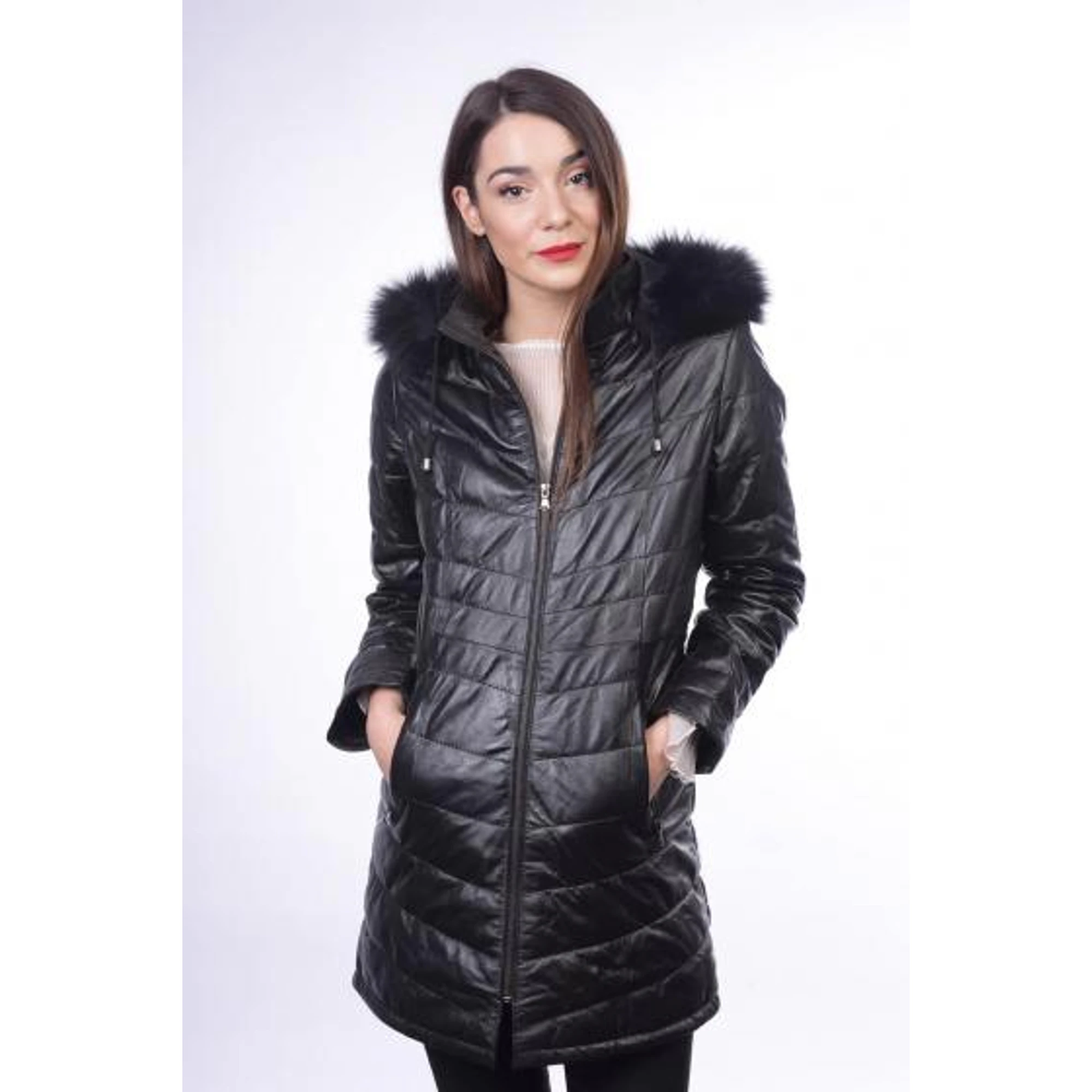 Women's Leather Coat TLW0015