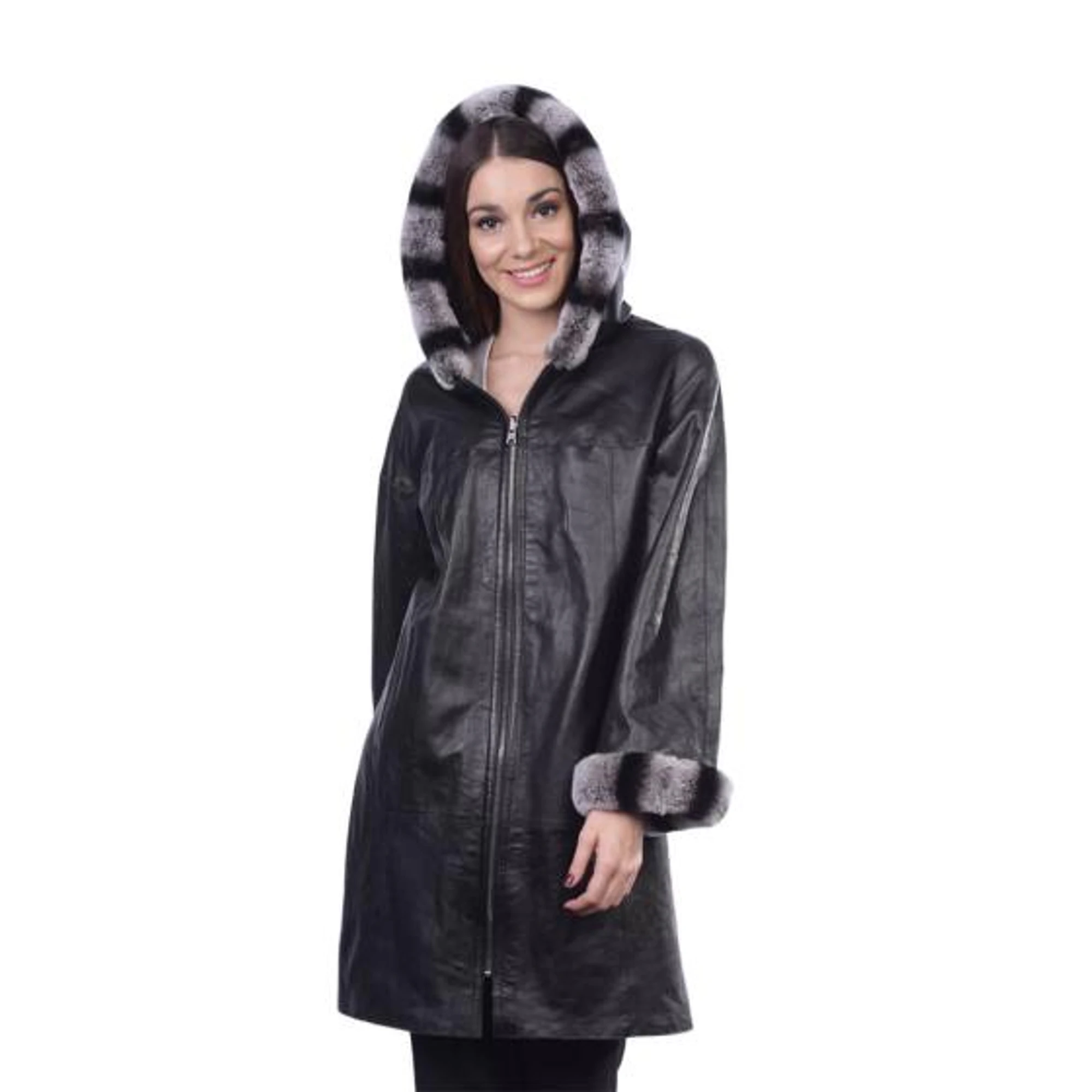 Women's Leather Coat TLW0045