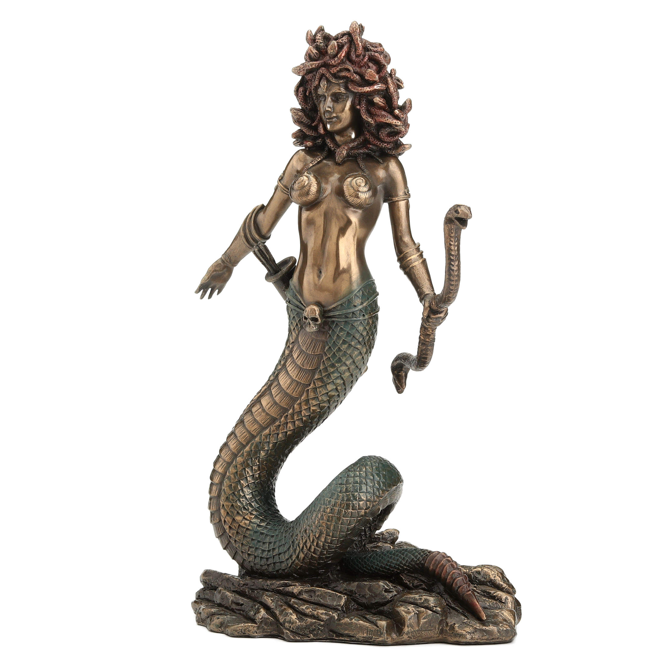 Medusa Archer Statue – 22cm Veronese Cold-Cast Bronze Greek Mythology Figurine — additional product image 2 from ArtStatues
