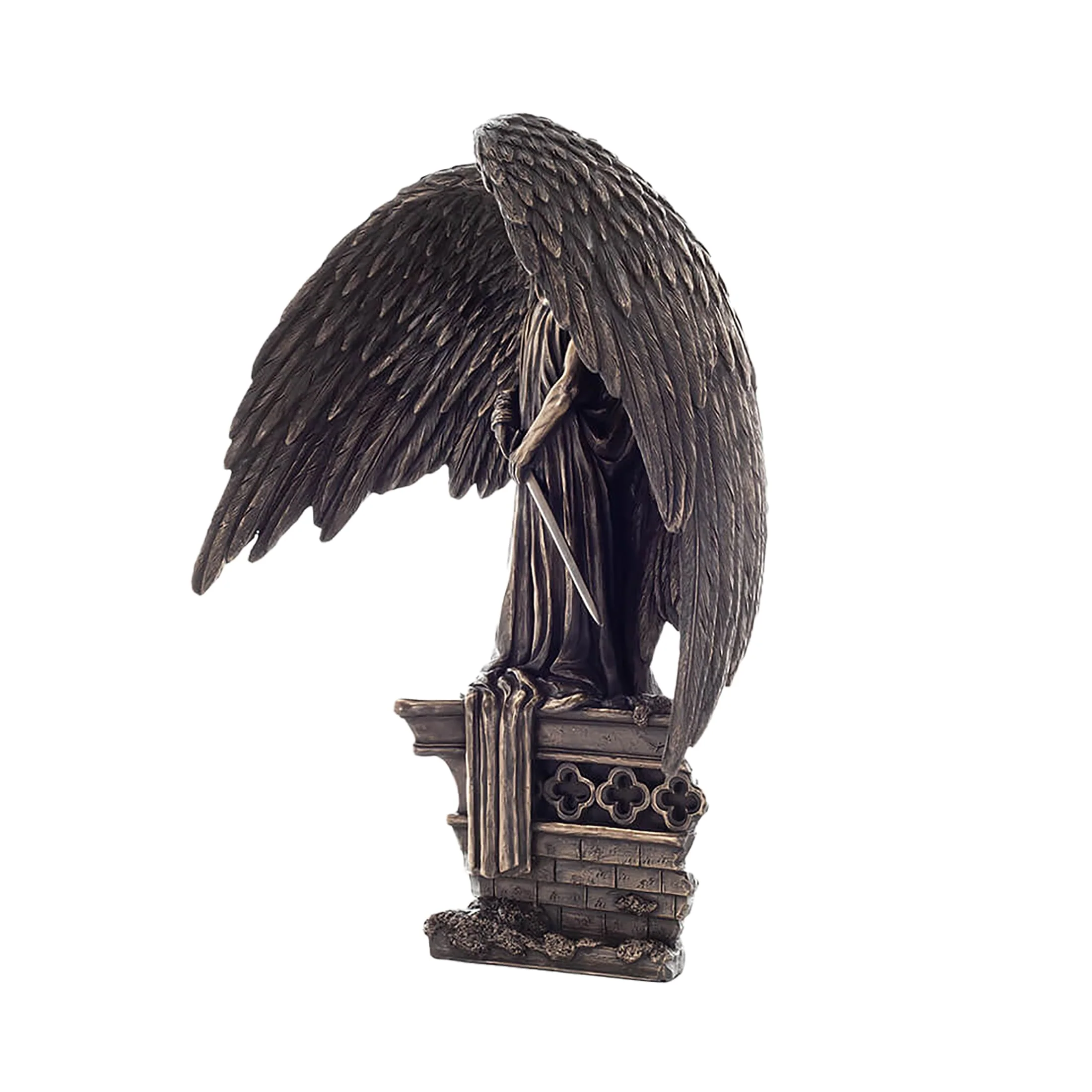 Dark Angel of Death Bronze Statue – 28×32.5 cm Gothic Fantasy — additional product image 2 from ArtStatues