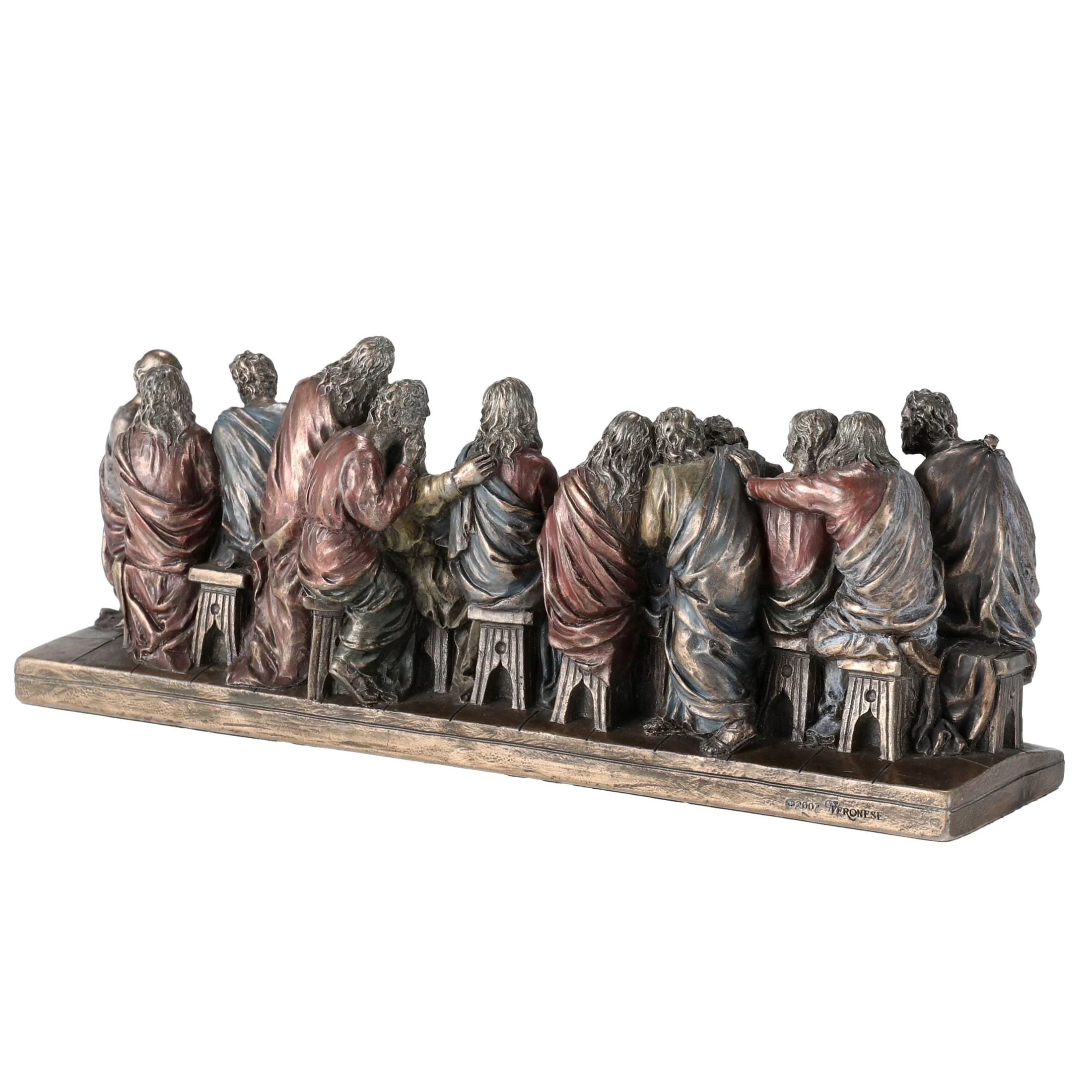 The Last Supper 23,5x8.5cm Veronese Cold-Cast Bronze Statue – Leonardo da Vinci Inspired — additional product image 2 from ArtStatues