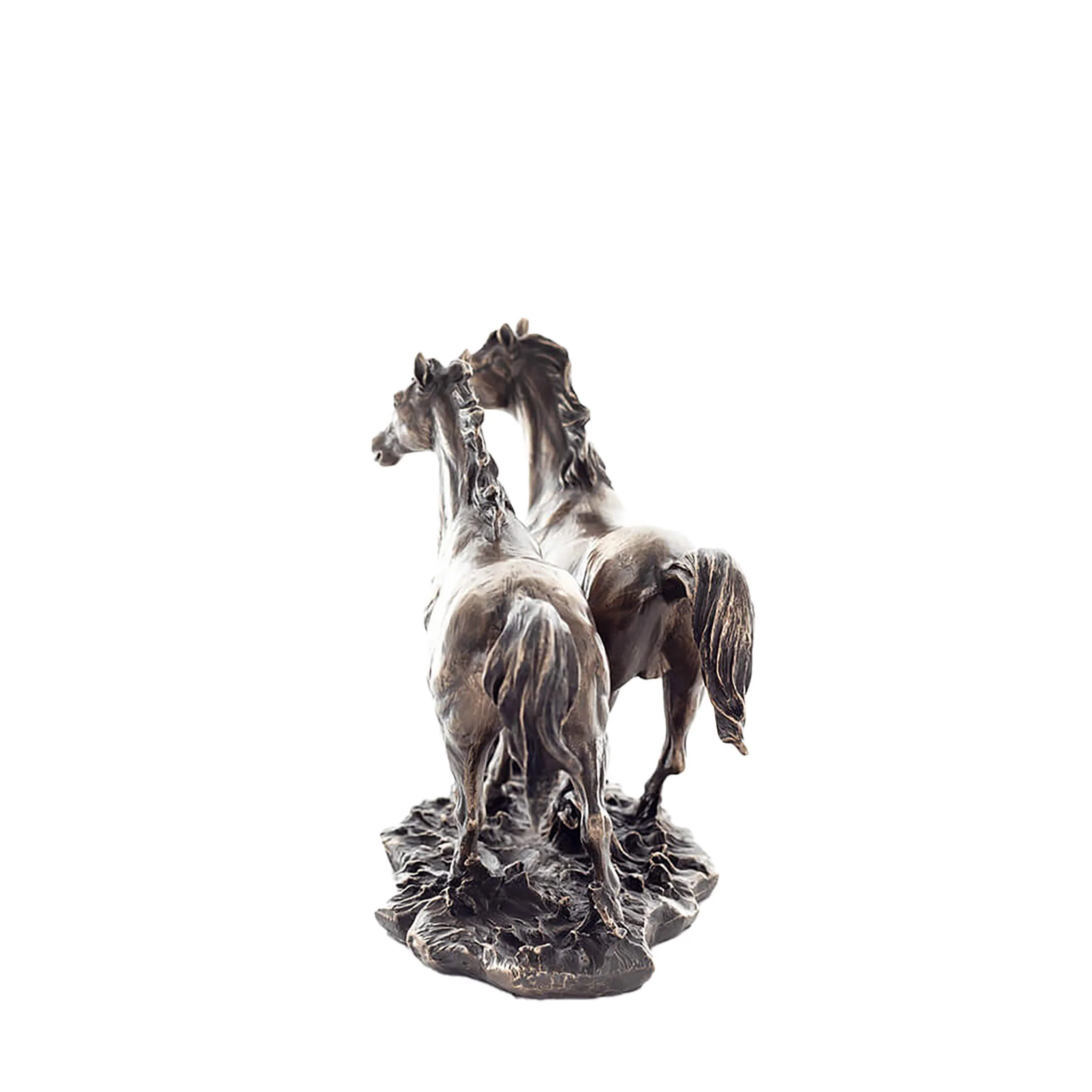 Running Horses Bronze Statue – 28x16 cm Symbol of Strength & Freedom — additional product image 2 from ArtStatues