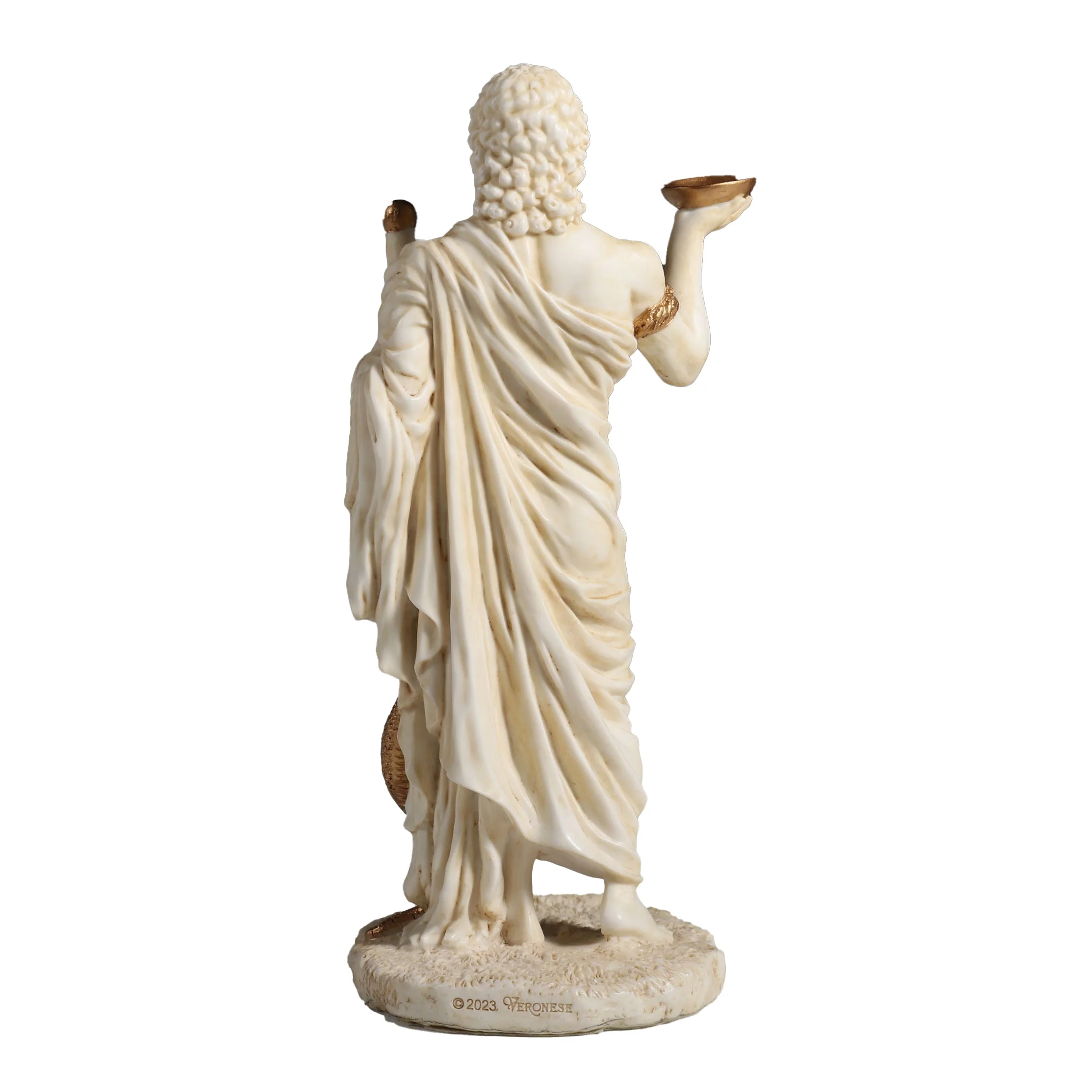 Asclepius Greek God Of Medicine 16cm Veronese White Statue — additional product image 3 from ArtStatues