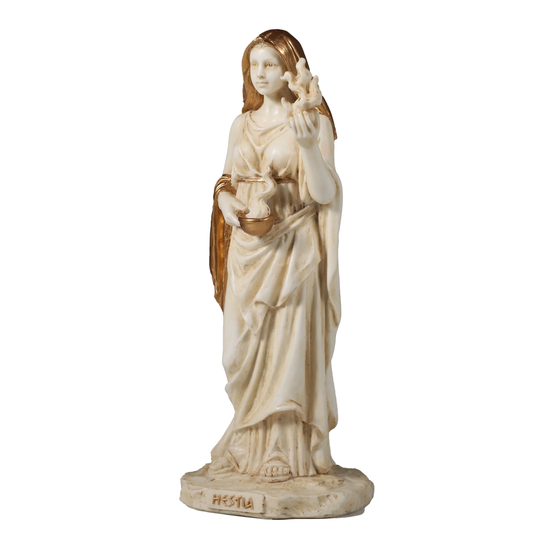 Hestia Greek Goddess Of Home And Hearth 16cm Veronese White Statue — additional product image 4 from ArtStatues