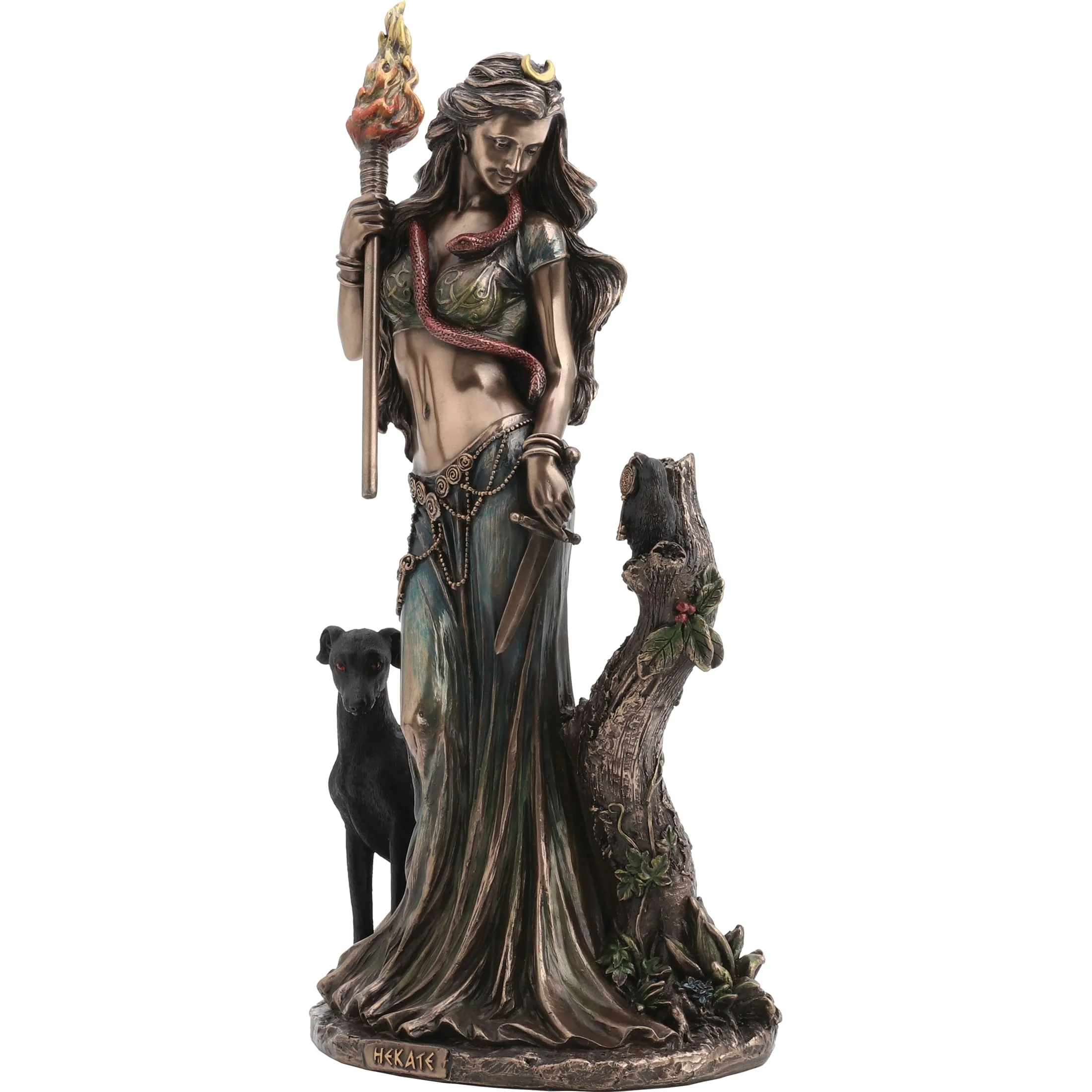 Hecate Statue (23cm) – Veronese Cold-Cast Bronze Figurine — additional product image 2 from ArtStatues