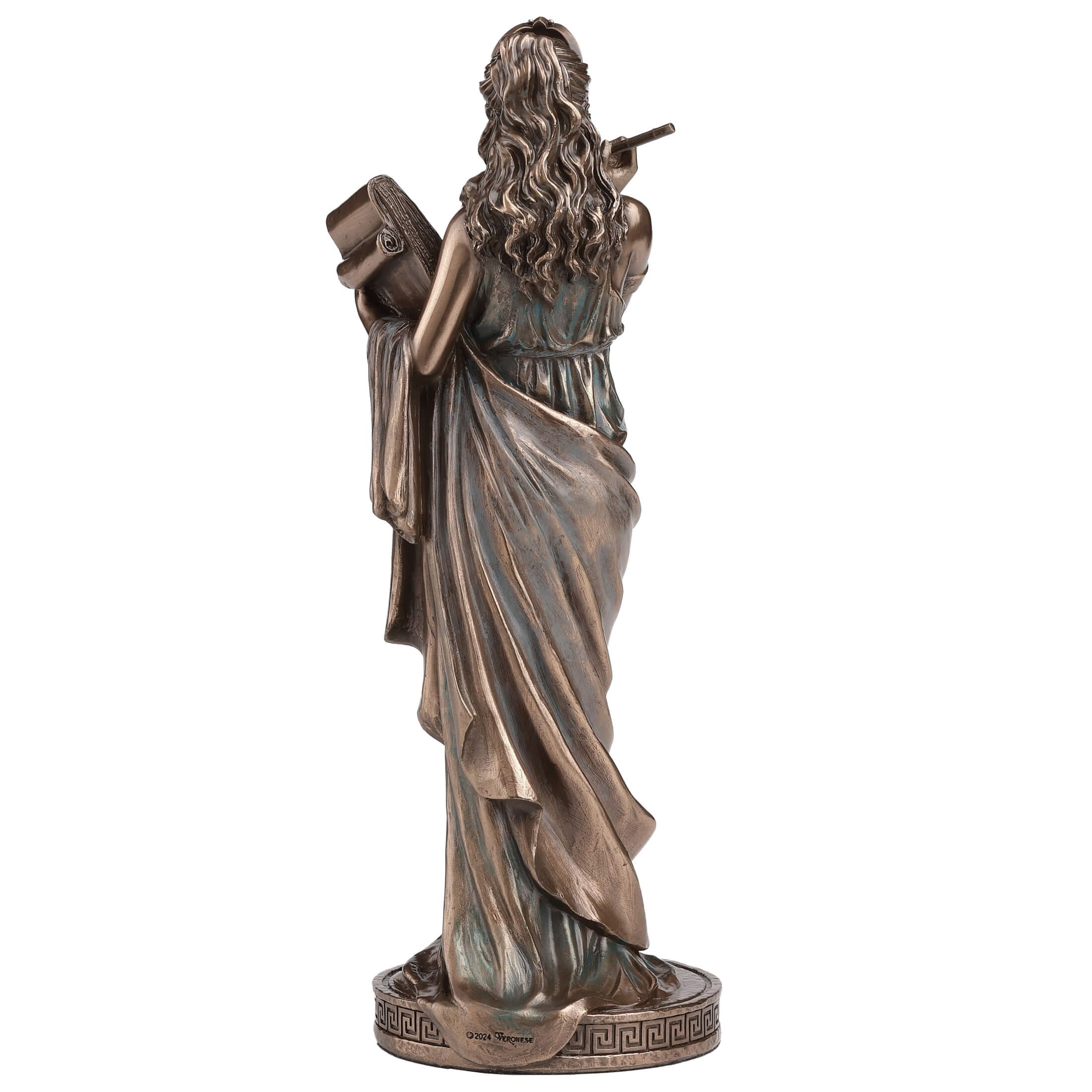 Calliope Muse of Epic Poetry Statue - 23 cm Cold-Cast Bronze — additional product image 4 from ArtStatues