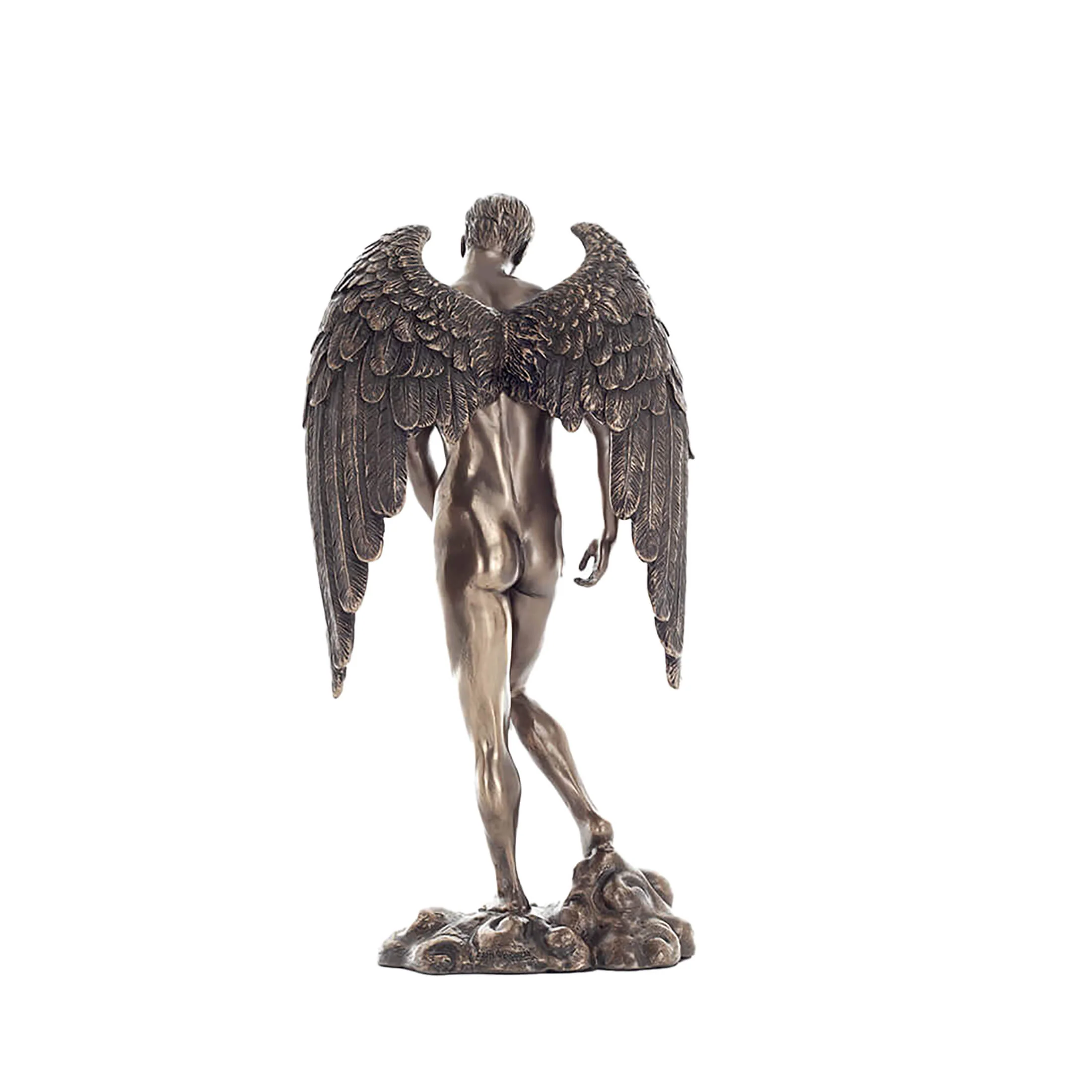 Fallen Angel 28.5cm Veronese Cold-Cast Bronze Statue – Symbol of Loss and Redemption — additional product image 3 from ArtStatues