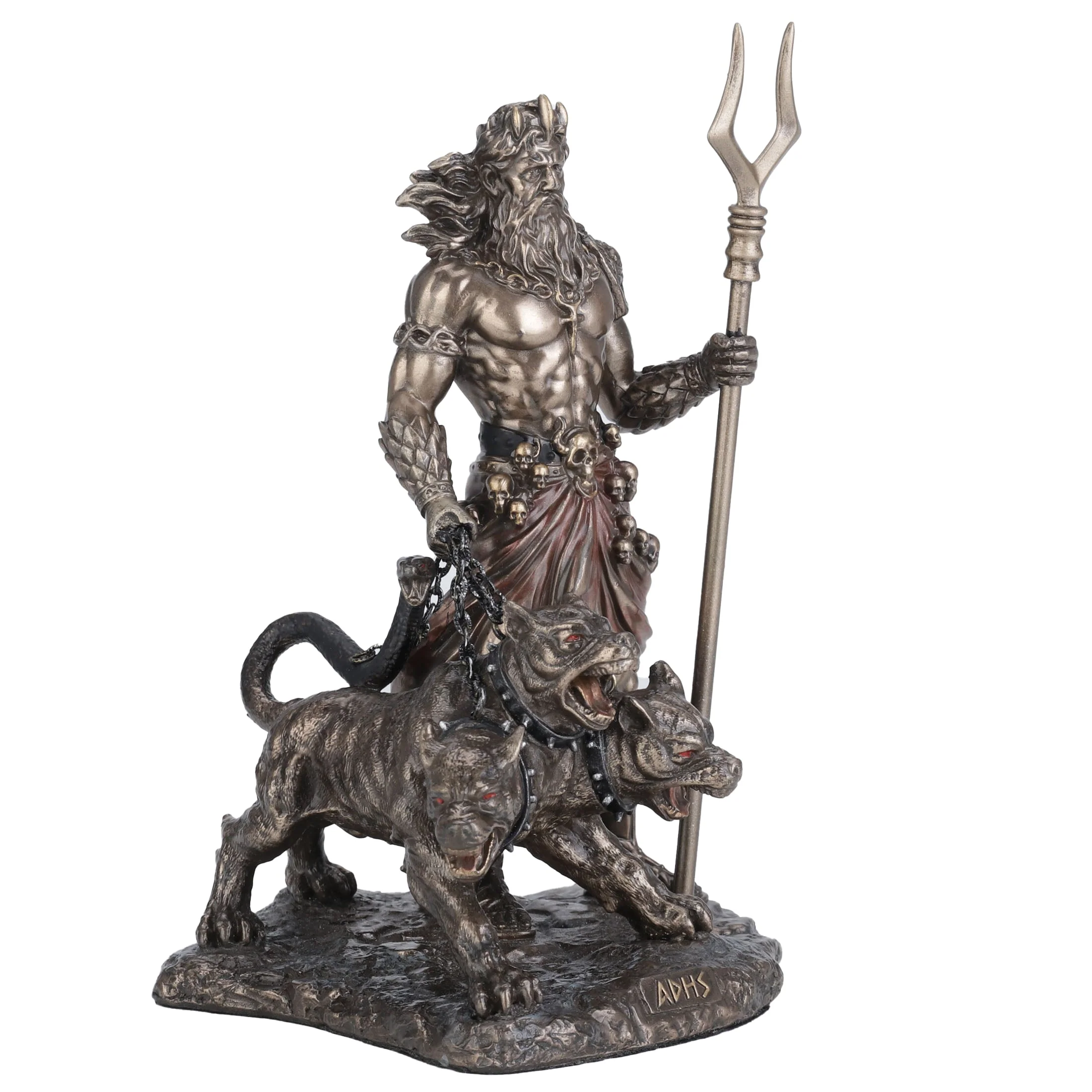 Hades Greek God Of The Underworld With Cerberus 16.5cm Veronese Statue — additional product image 4 from ArtStatues