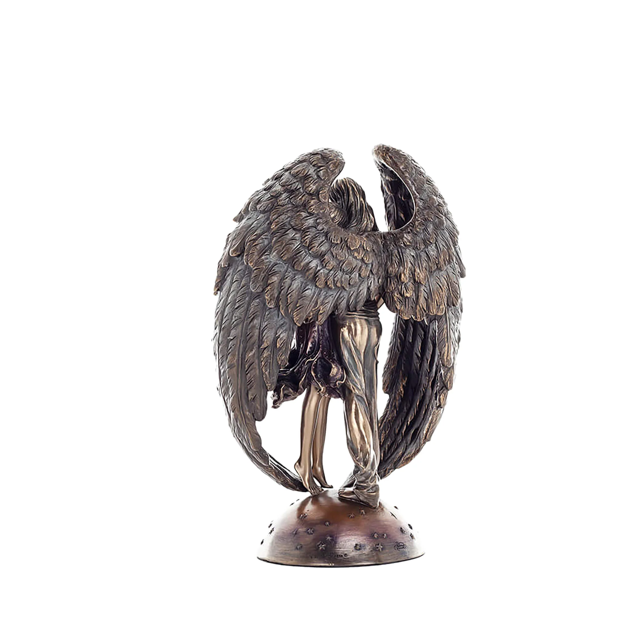 Fallen Angel & Mortal Embrace Statue – 25cm Bronze by Veronese — additional product image 3 from ArtStatues