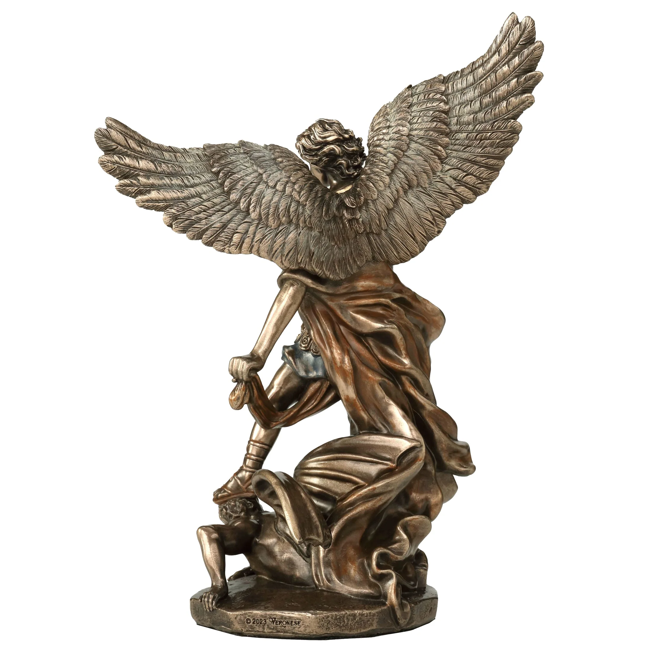 Archangel Saint Michael Vanquishing Demon 16cm Veronese Statue — additional product image 4 from ArtStatues