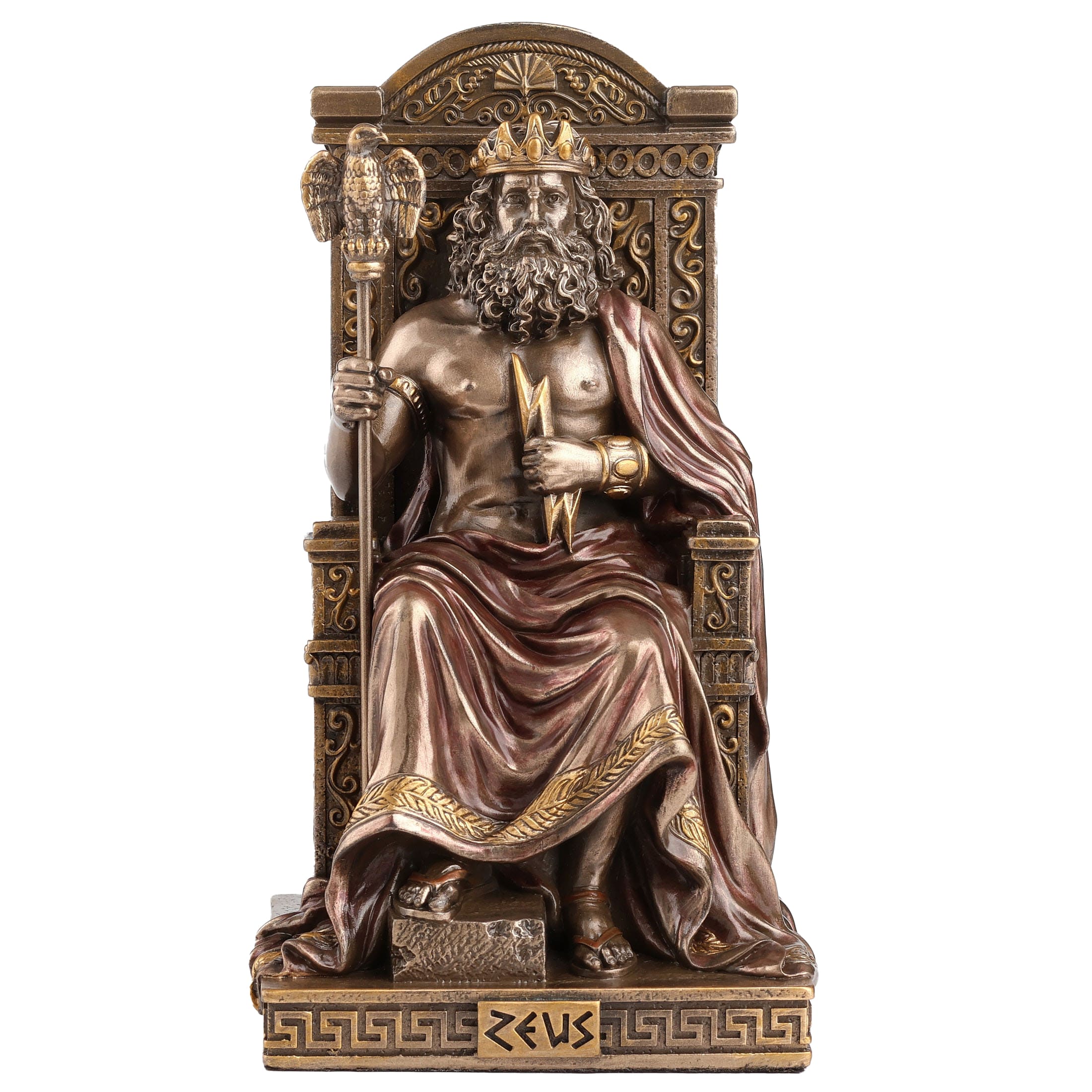 Zeus Greek God of Thunder & Sky Statue – 15.5 cm — additional product image 2 from ArtStatues