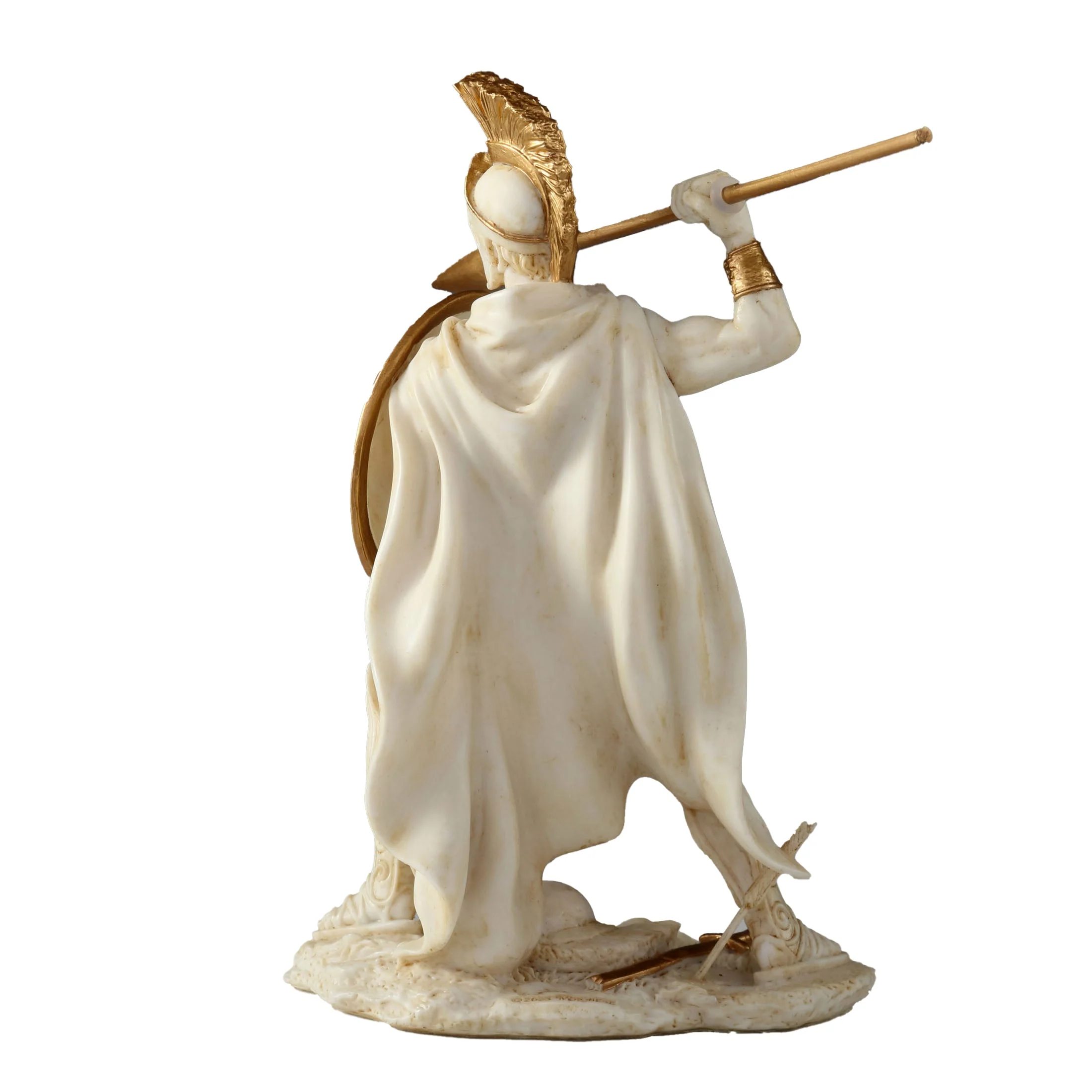 Spartan King Leonidas With Spear And Shield 15.5cm Veronese White Statue — additional product image 3 from ArtStatues