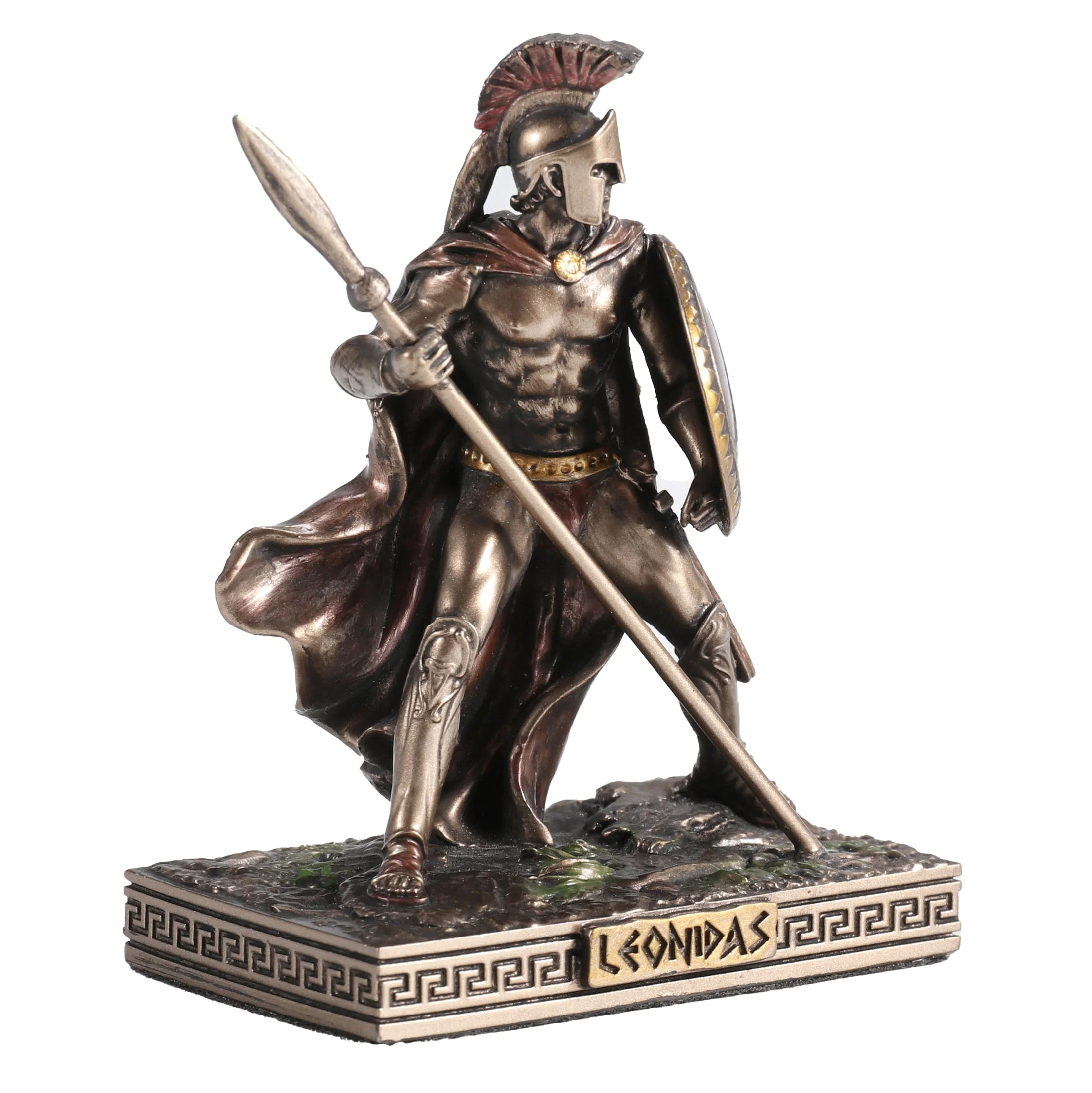 Spartan King Leonidas With Spear And Shield 7.7cm Veronese Statue — additional product image 3 from ArtStatues